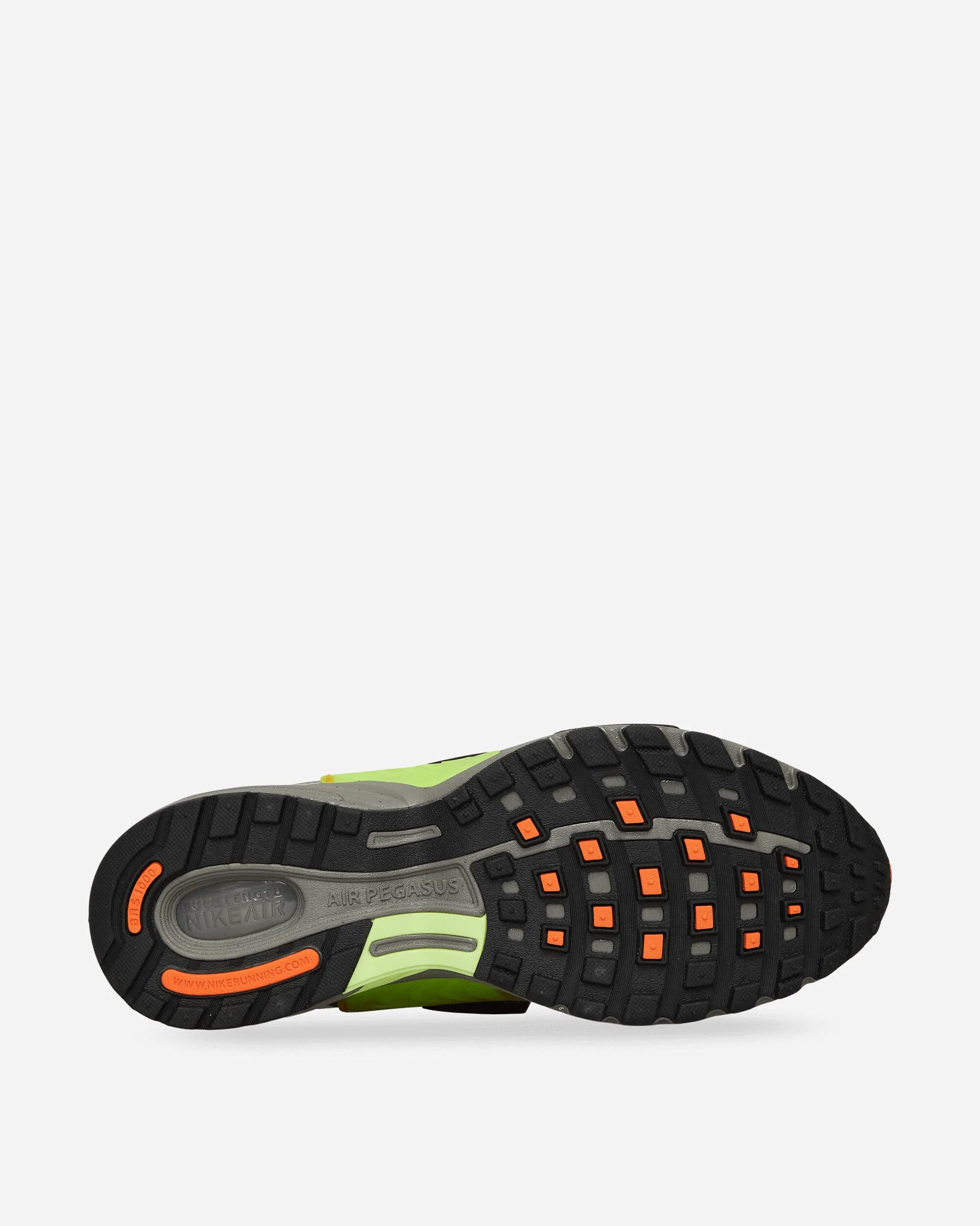 Air Pegasus Wave Sneakers Black / Flat Pewter / Safety Orange Heel Lockdown System