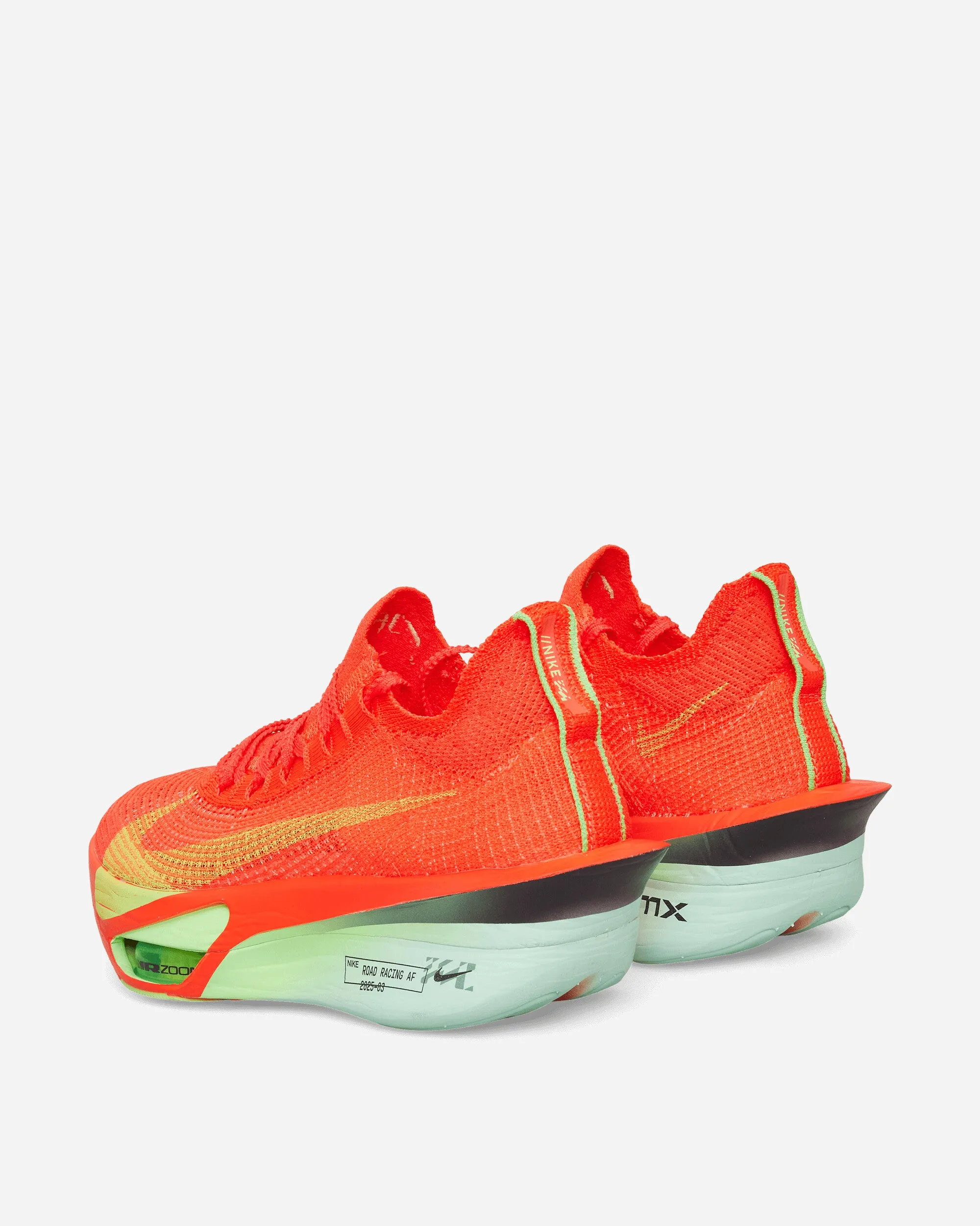 Elastic Collar Design Reliable Performance Air Zoom Alphafly 3 Sneakers Bright Crimson / Lime Blast