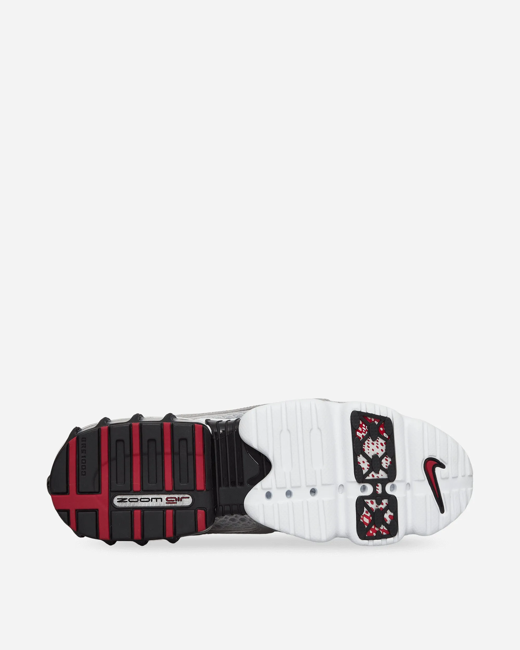 Air Zoom Spiridon Cage 2 Sneakers Light Smoke Grey / Metallic Silver Dynamic Lacing System Collared Ankle Padding