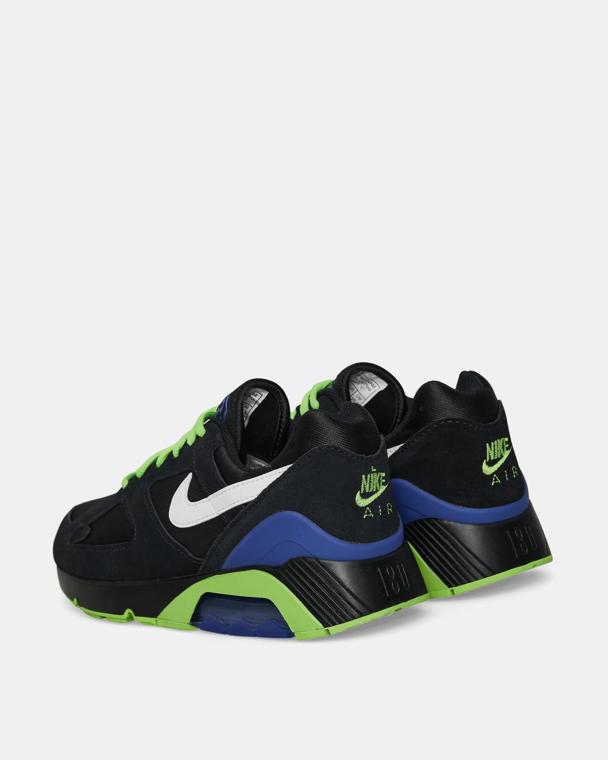 Air 180 Sneakers Black / White Tension Dispersing Outsole Impact Ready