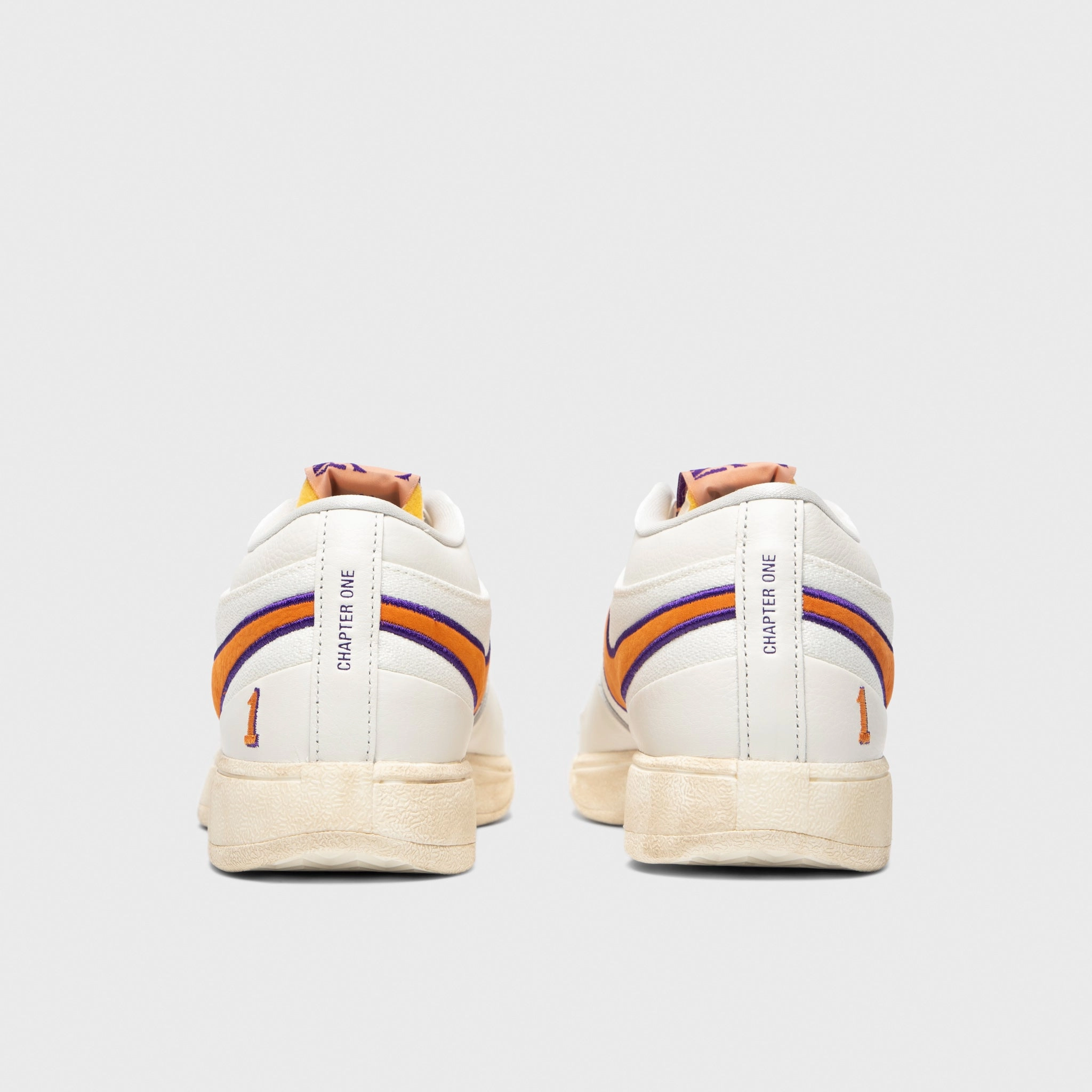 Heel lock Rapid Cooling Vents Nike Book 1 Sail / Clay Orange - Court Purple