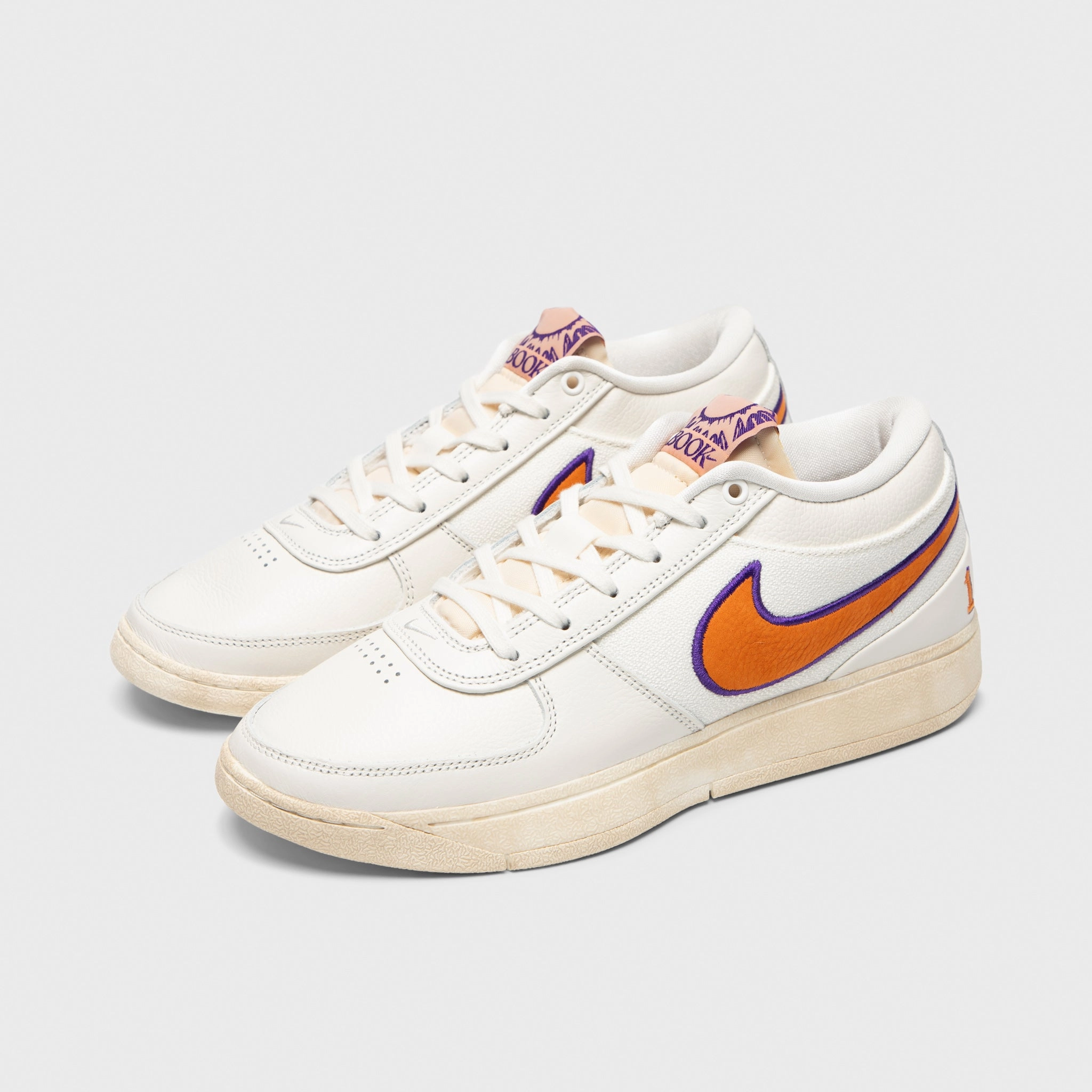 Thermal Regulating Insoles Padded Nike Book 1 Sail / Clay Orange - Court Purple