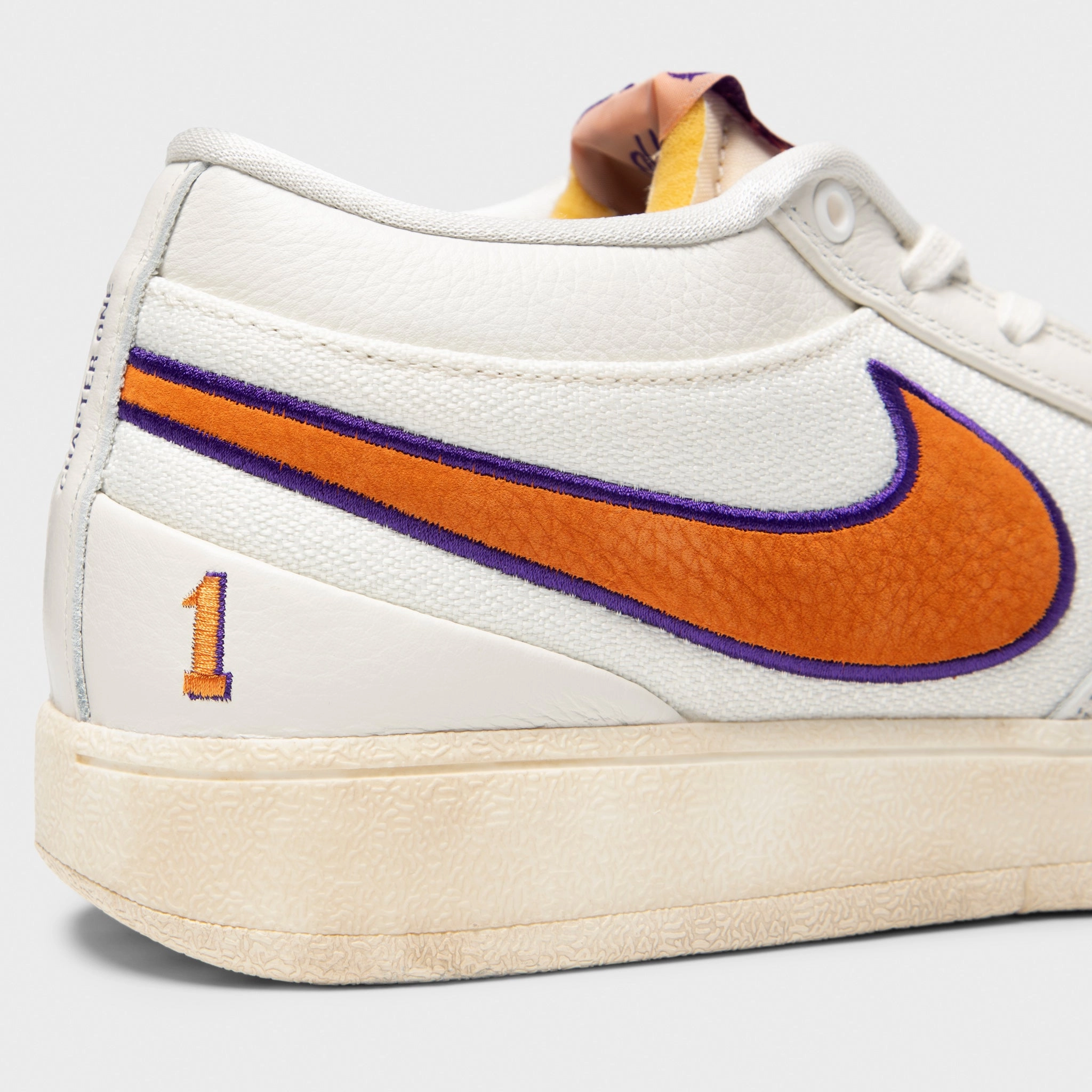 Impact Protection Midsole Nike Book 1 Sail / Clay Orange - Court Purple