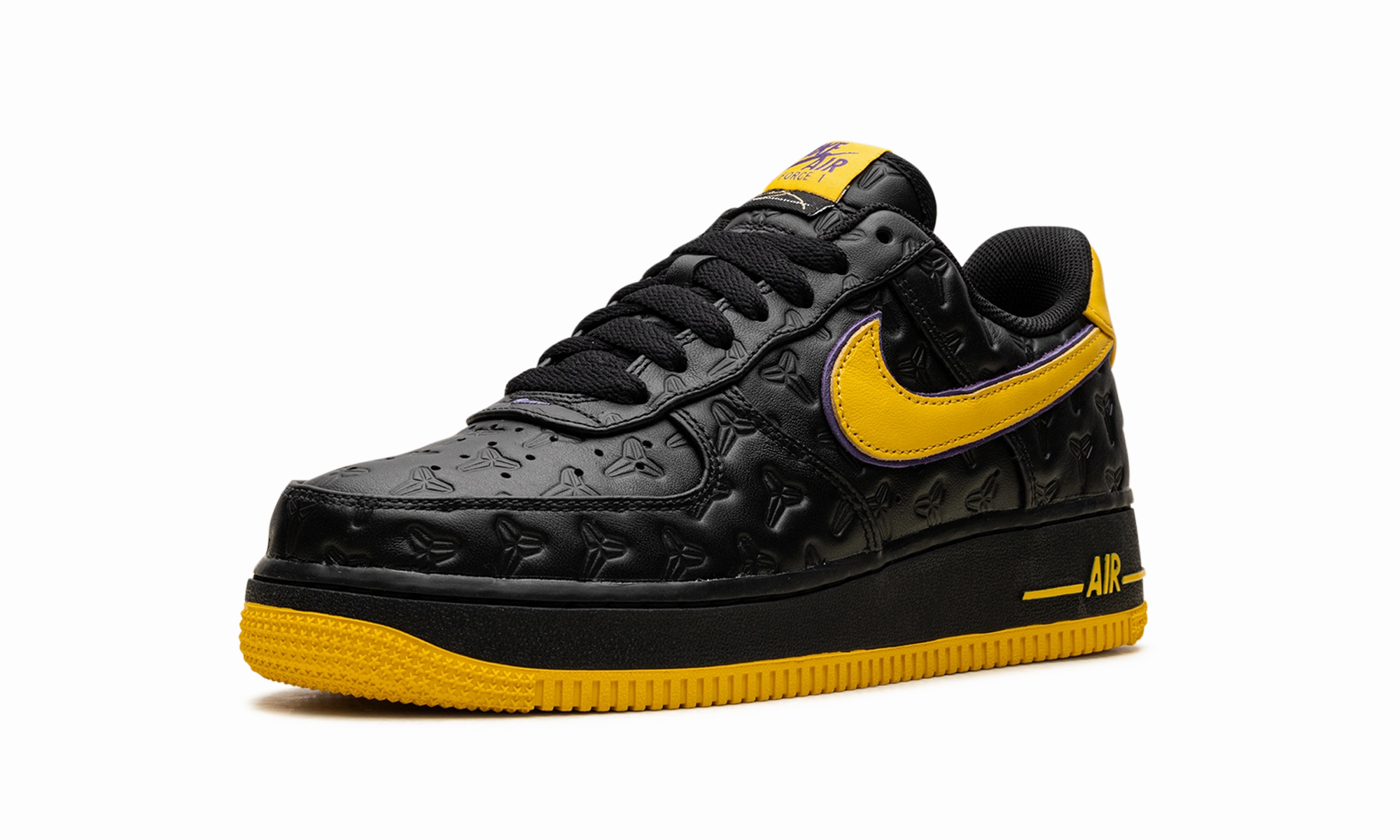 Multi Surface Use Ventilation Channels Design Air Force 1 Low "Kobe Bryant Lakers Away (Numbered)"