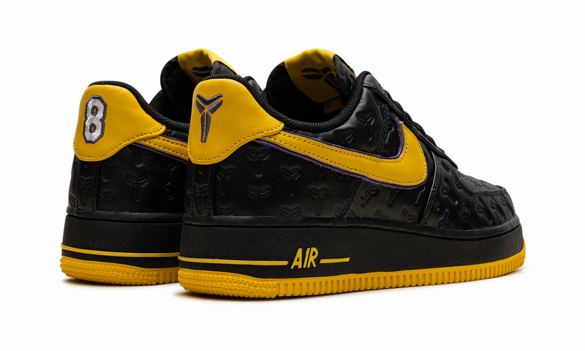 Secure Wrap Fit Comfortable Walk Air Force 1 Low "Kobe Bryant Lakers Away (Numbered)"