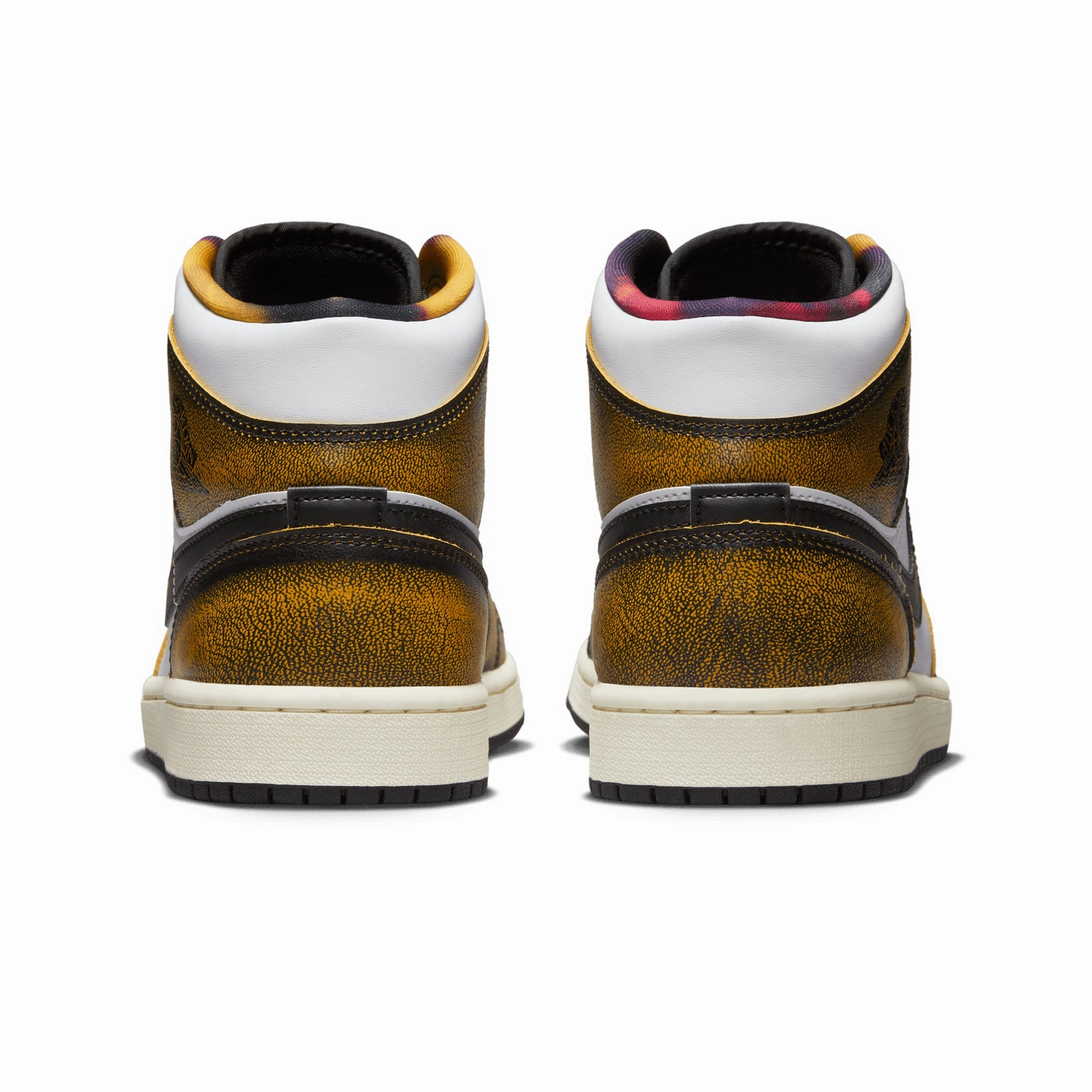 ground grip Dynamic Support Frame Air Jordan 1 Mid SE 'Orange Wear-Away' DQ8417-071