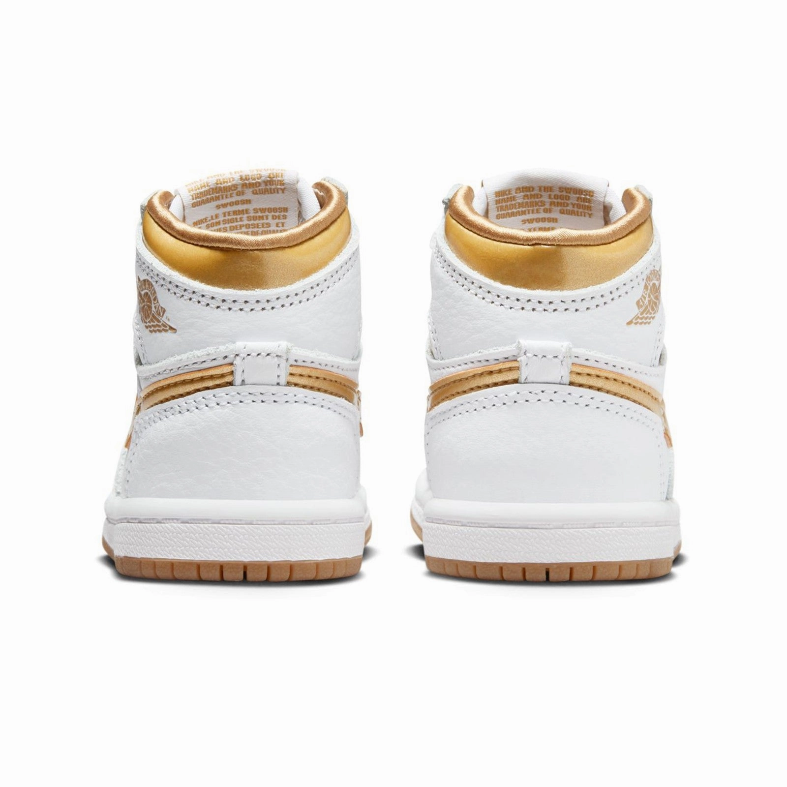 Flex Groove Technology Air Jordan 1 Retro High OG "Metallic Gold" Toddler Shoes FD2598-107