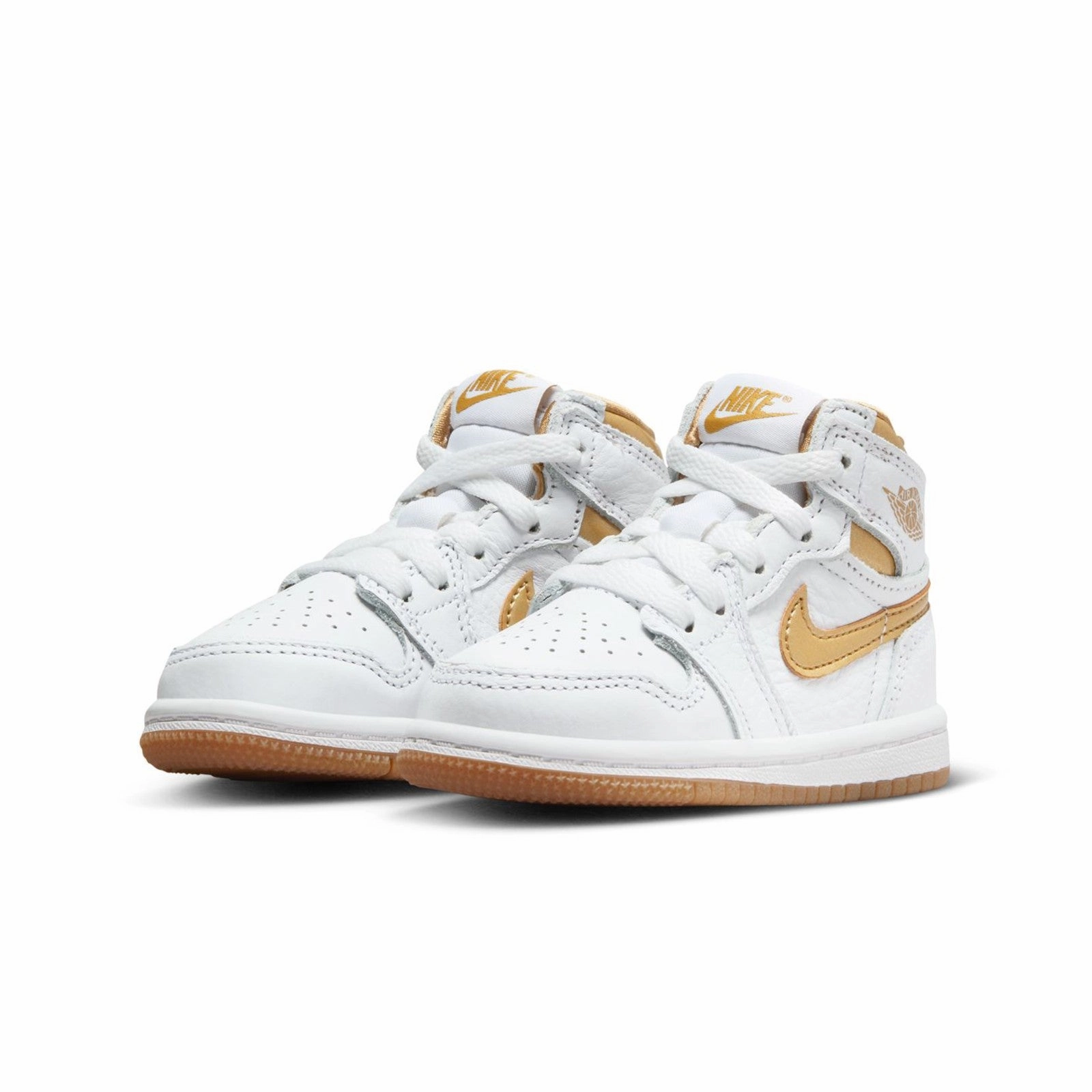 Air Jordan 1 Retro High OG "Metallic Gold" Toddler Shoes FD2598-107 Vibration Dampening Good Traction