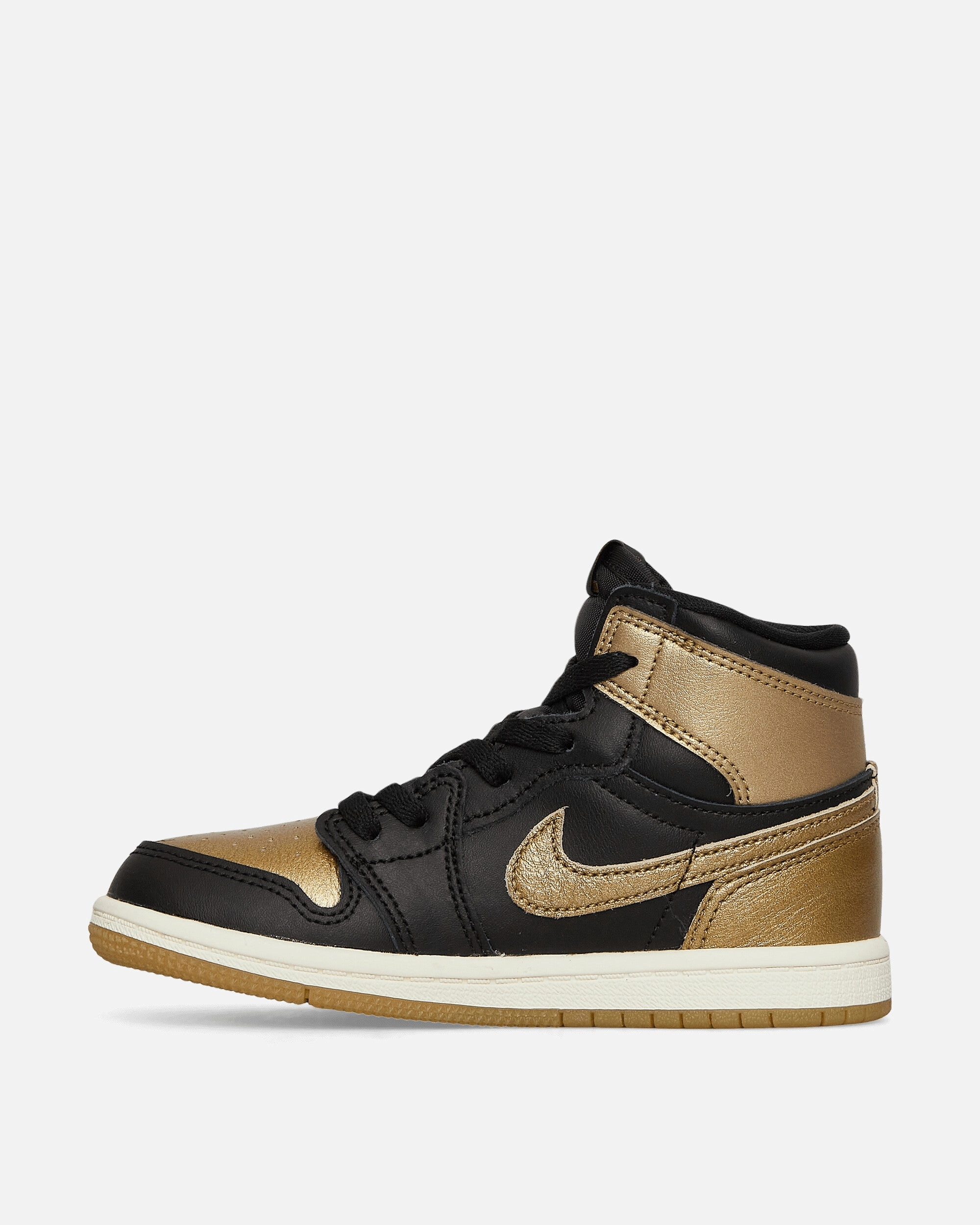 Smooth Soles Regular Walk Air Jordan 1 Retro High OG (TD) Sneakers Black / Gold