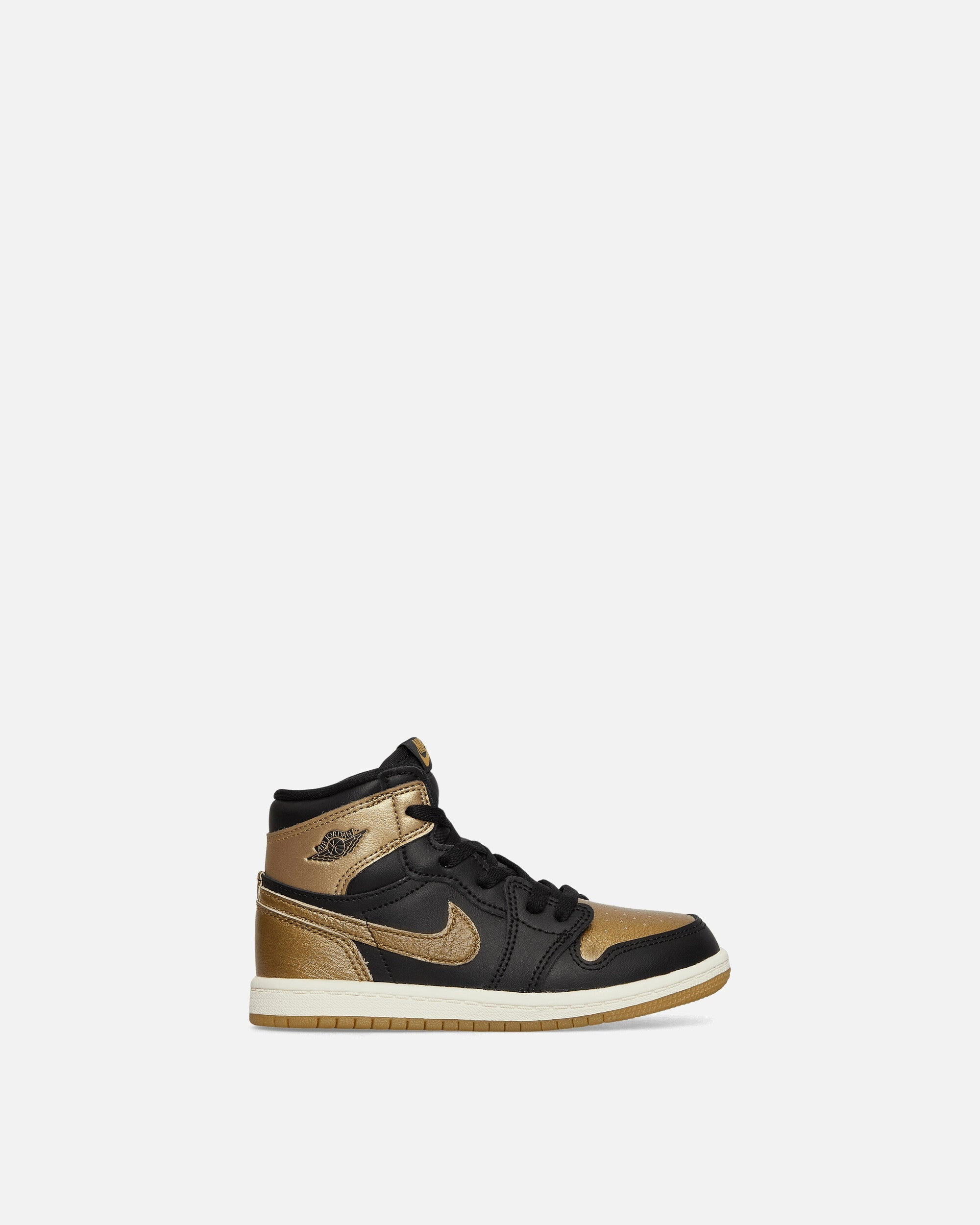 Air Jordan 1 Retro High OG (TD) Sneakers Black / Gold Track Support