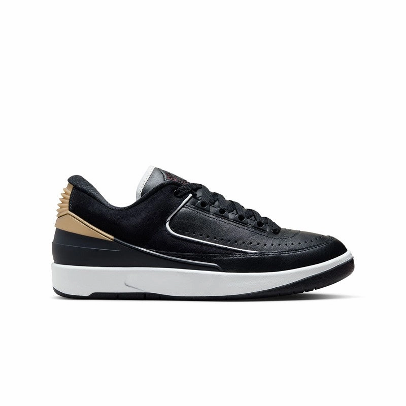 Air Jordan 2 Retro Low "Black/Varsity Red" DX4401-001 Lace Loop
