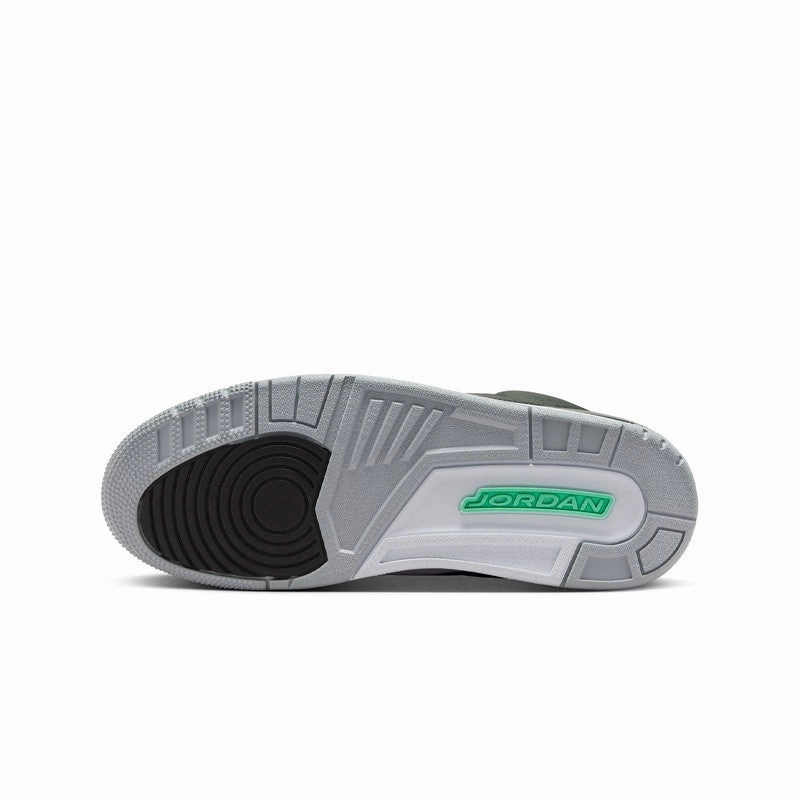 Street Active Neutral Shade Air Jordan 3 Retro "Green Glow" Mens