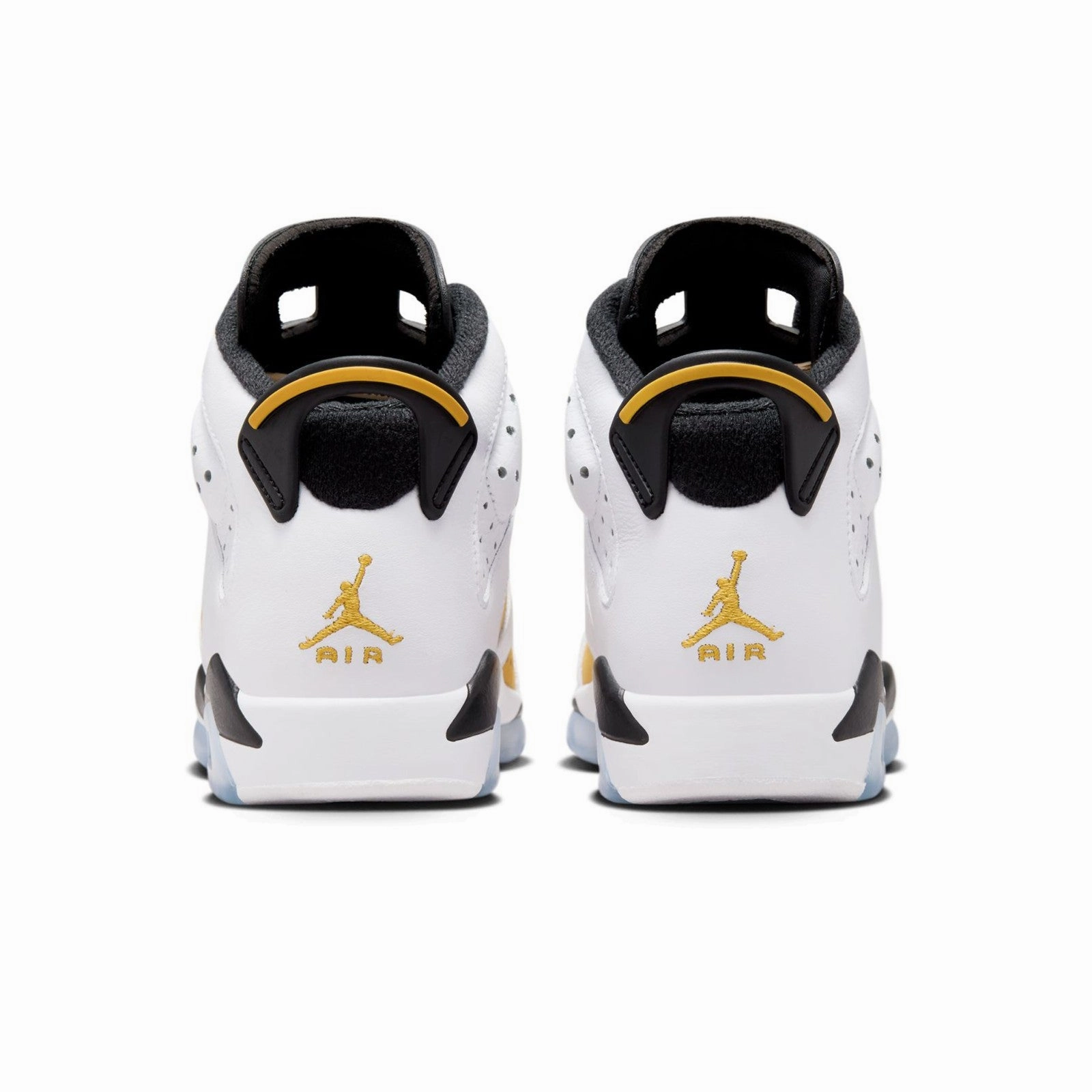 Air Jordan 6 Retro "Yellow Ochre" Grade-School Shoes 384665-170 Neutral Stance Balanced