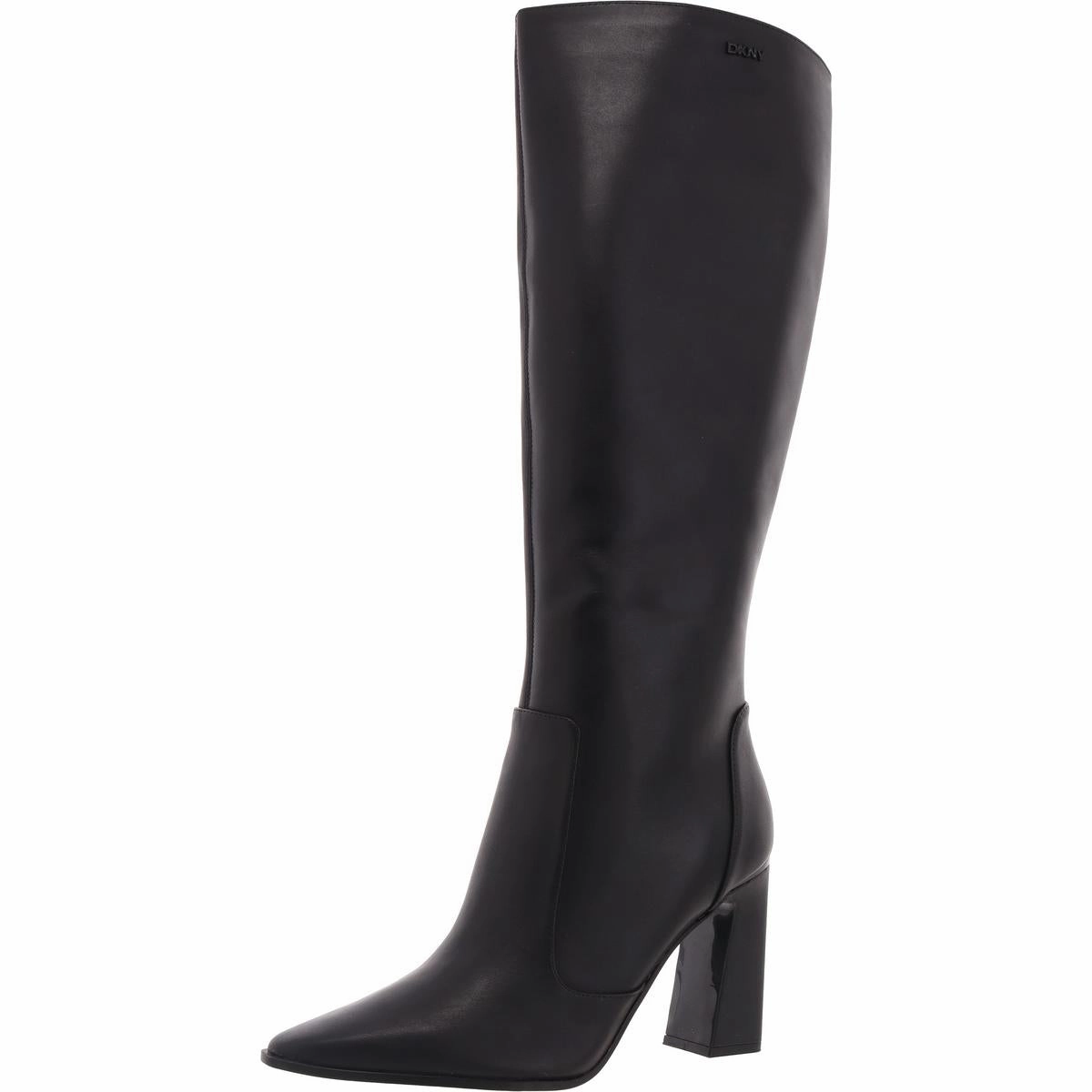 Womens Zipper Leather Knee-High Boots Subtle design Flexible