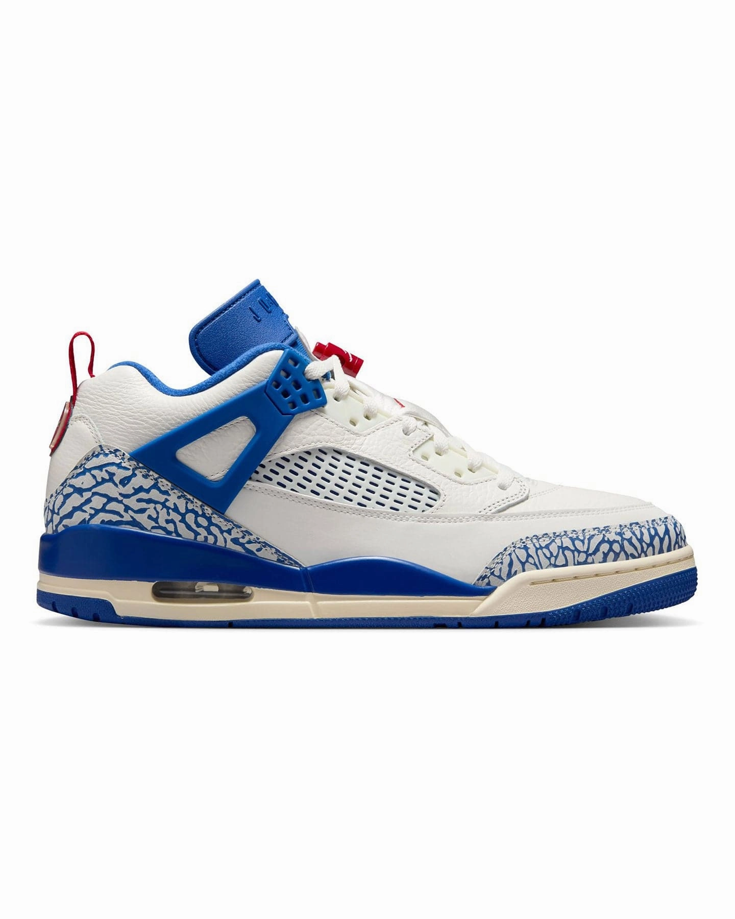 Jordan Spizike Low - Sail / Storm Blue - Varsity Red High Rebound Foam