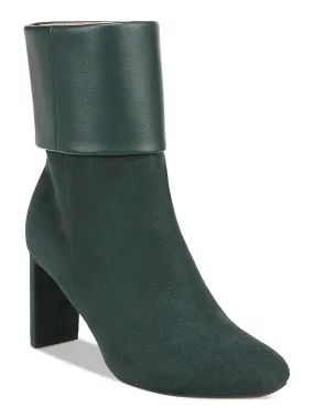 Outdoor Tested Stable Ankle Ajojof Womens Faux Suede Mixed Media Booties