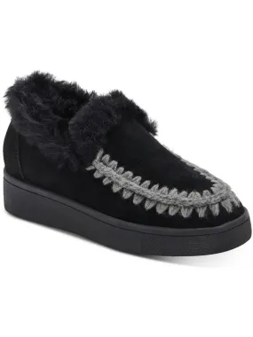 Albina Womens Cow Suede Faux Fur Shooties Premium Performance