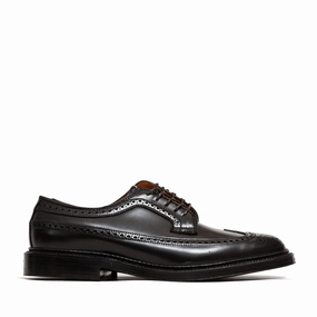 Seamless Fit Work Commute velcro Alden Black Cordovan Longwing Blucher