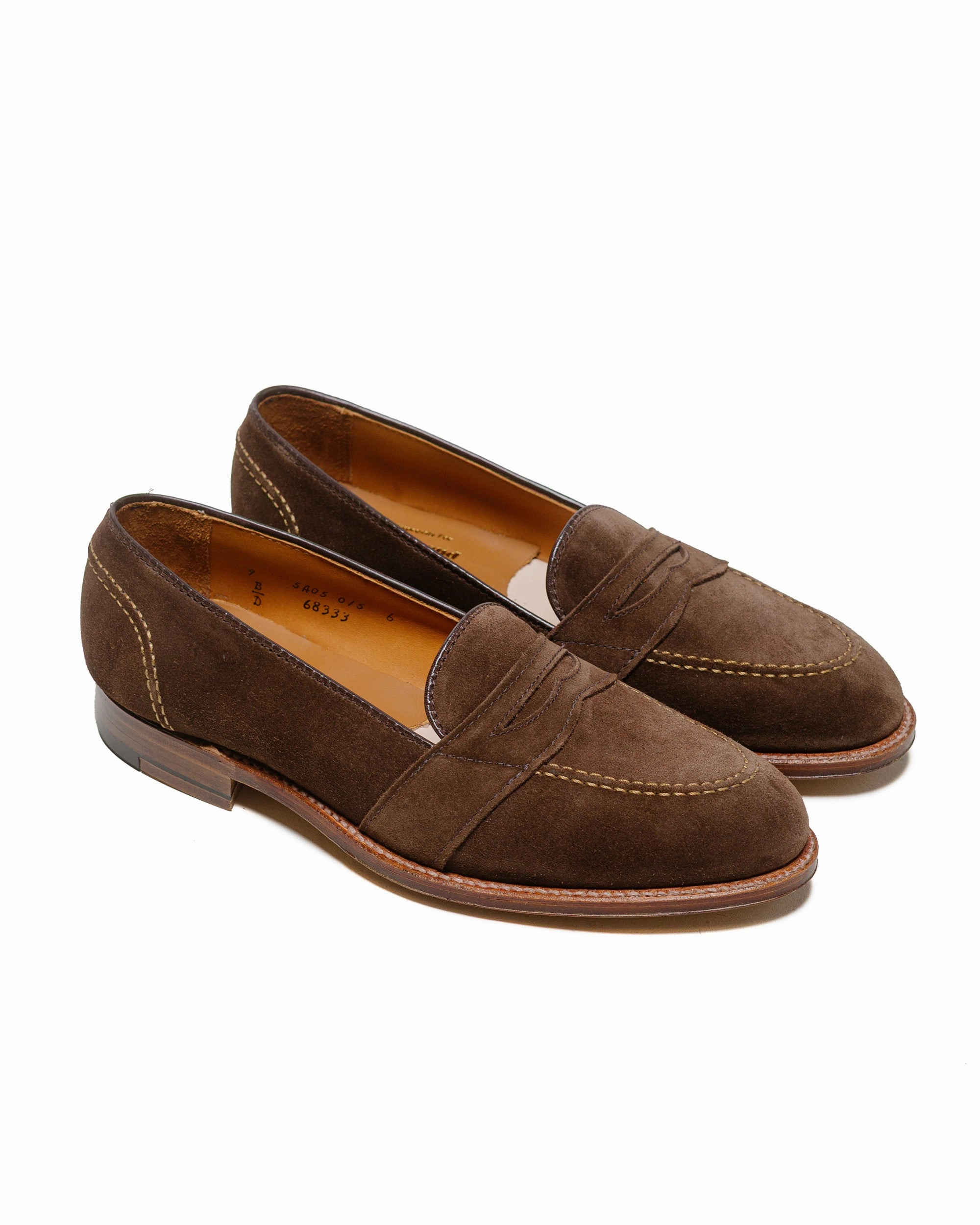 Fit Alden Full Strap Loafer Humus Suede 68333