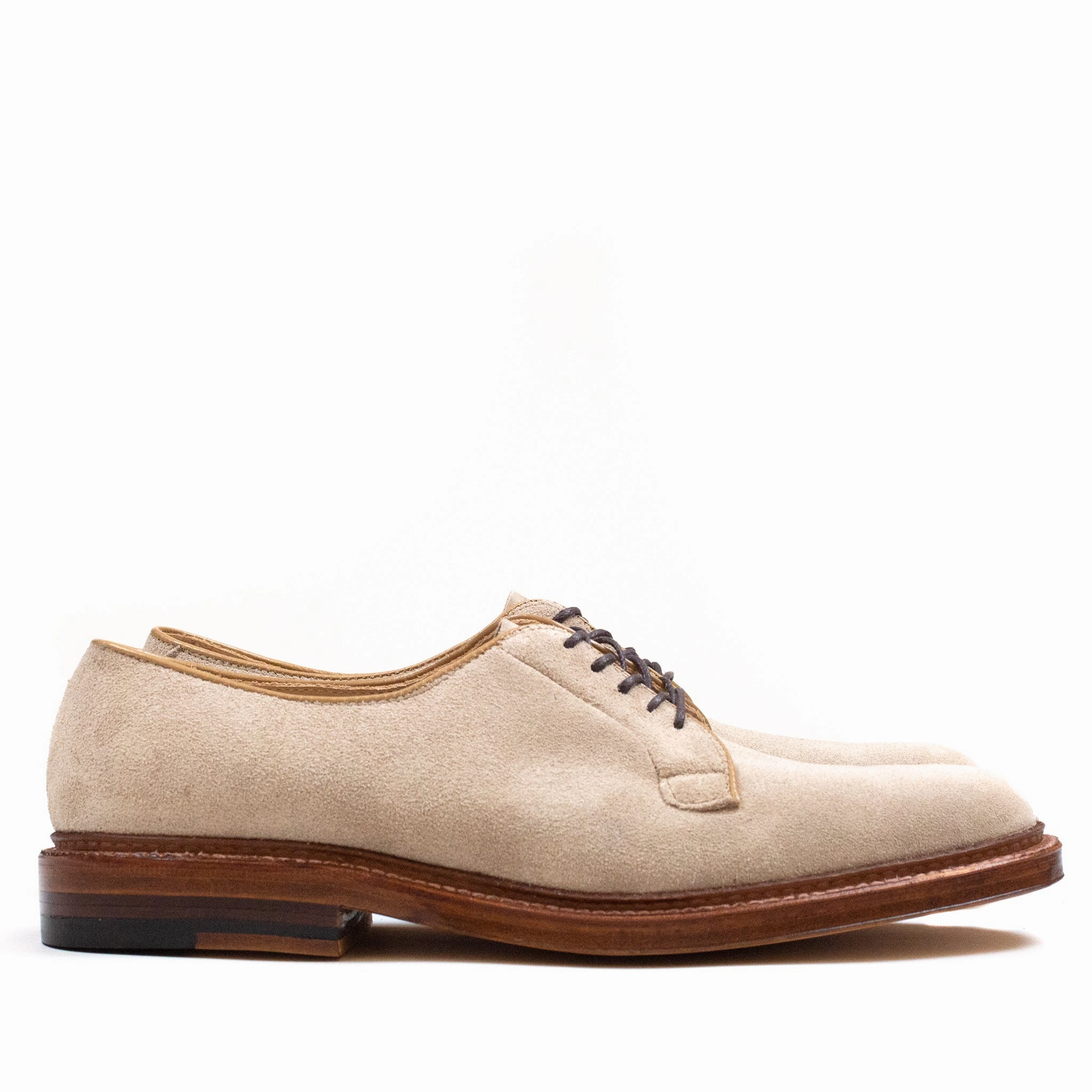 Anti Odor Alden Plain Toe Blucher Milkshake Suede