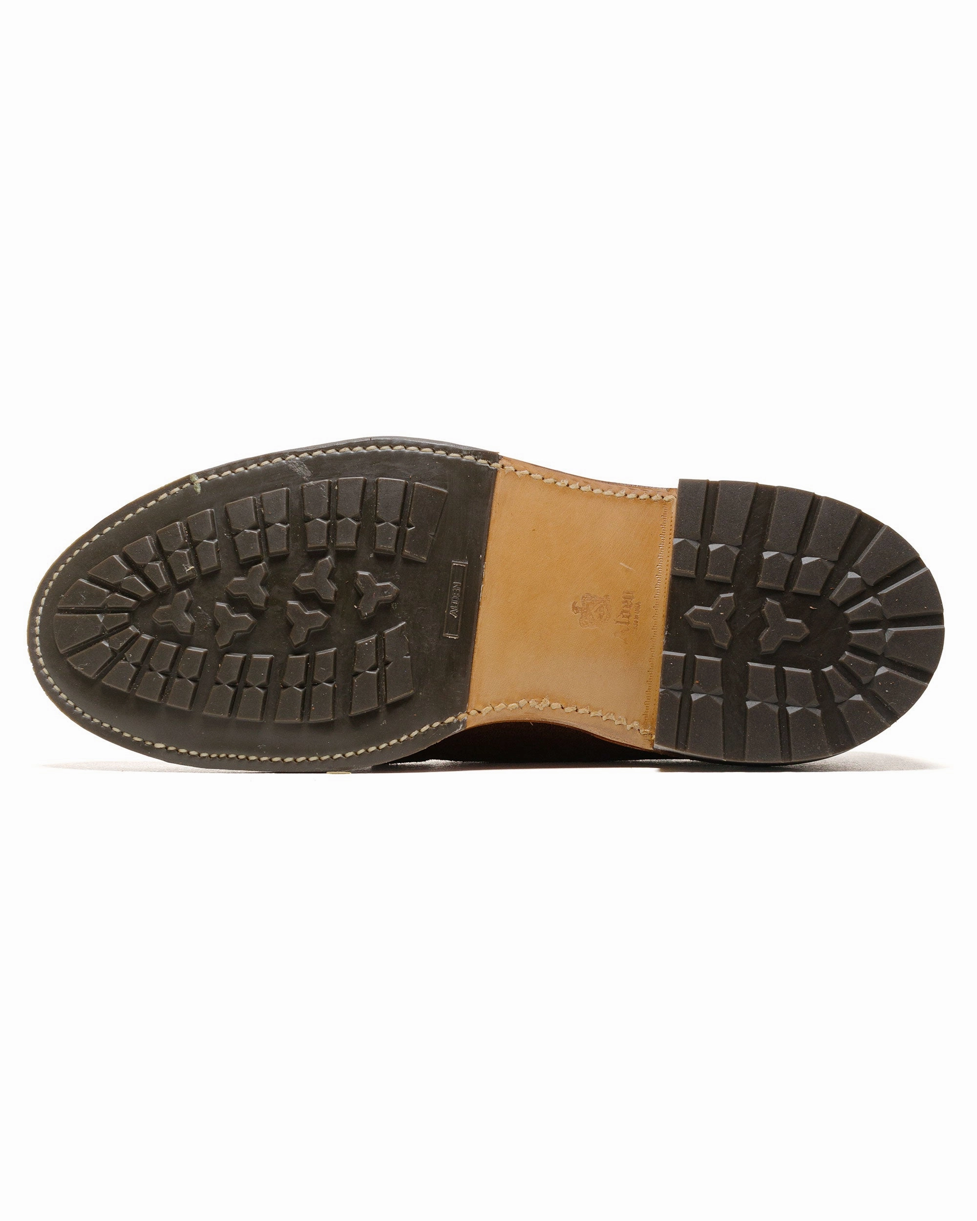 Alden Plain Toe Blucher Reverse Tobacco Chamois 9474C Narrow Fit