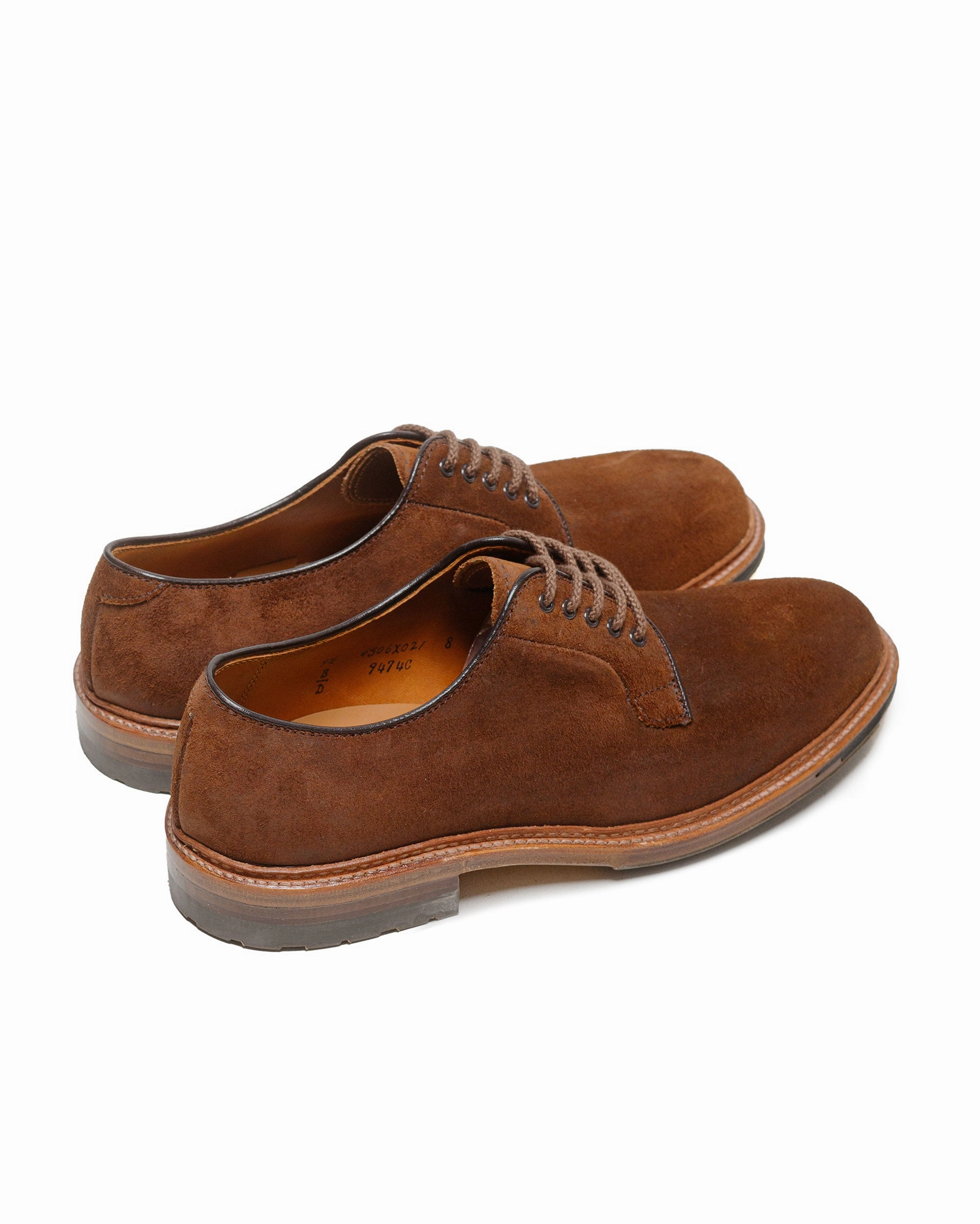 Alden Plain Toe Blucher Reverse Tobacco Chamois 9474C Smooth ride Waterproof Outdoor Travel