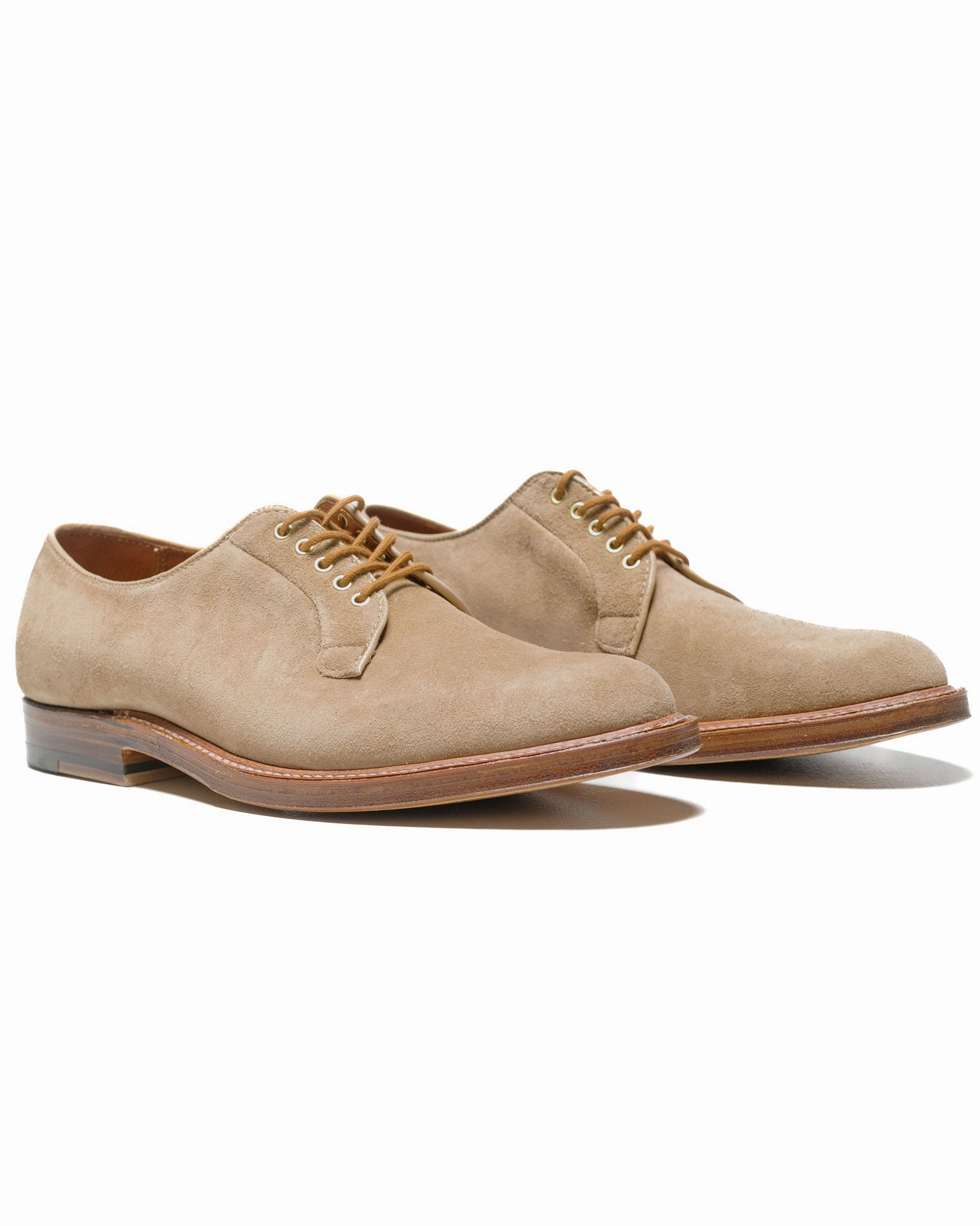Mesh Alden Plain Toe Blucher Tan Suede G2401