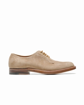 Black Edge Alden Plain Toe Blucher Tan Suede G2401