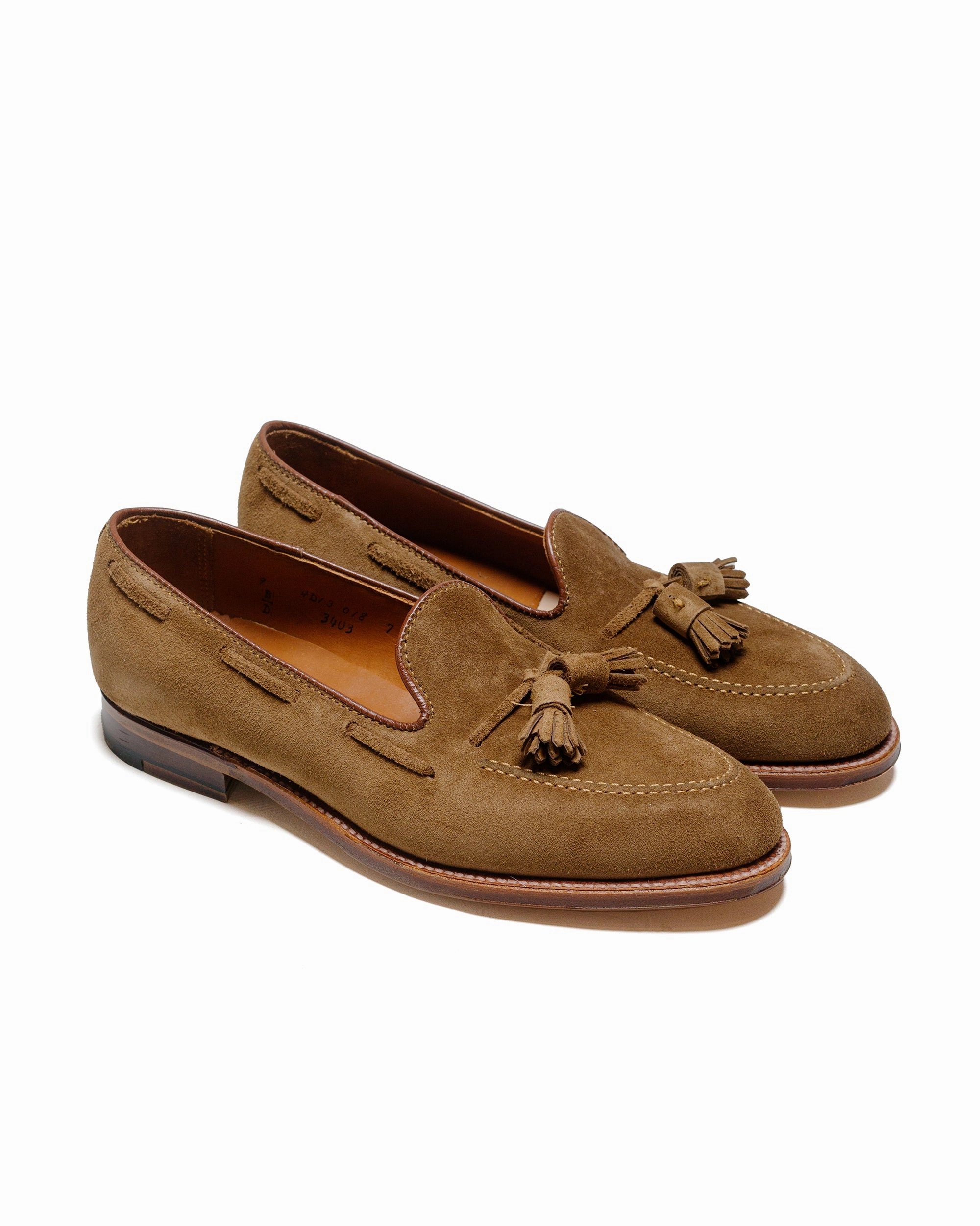 Alden Tassel Loafer Snuff Suede 3403 Stable base