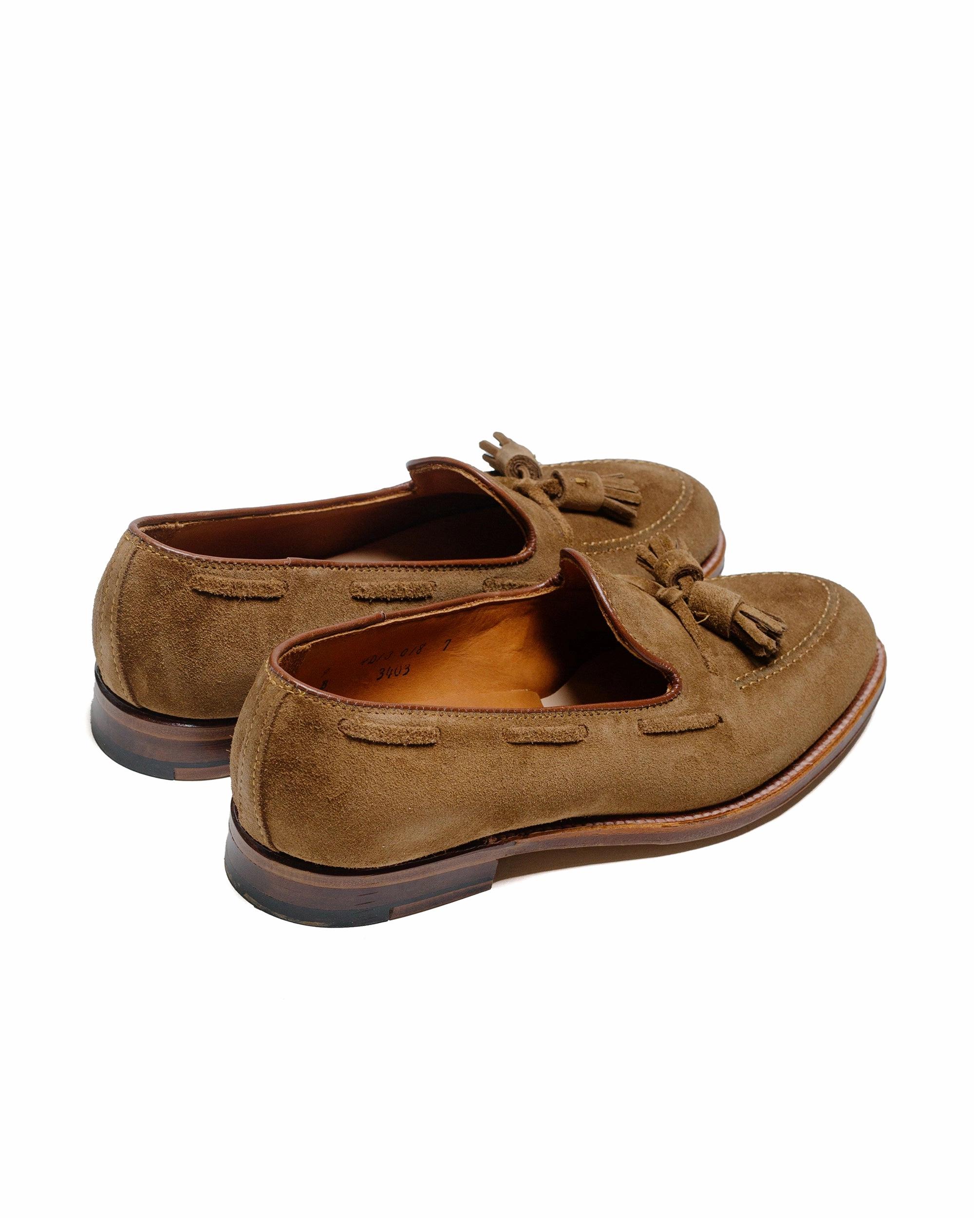 Moisture wicking Alden Tassel Loafer Snuff Suede 3403