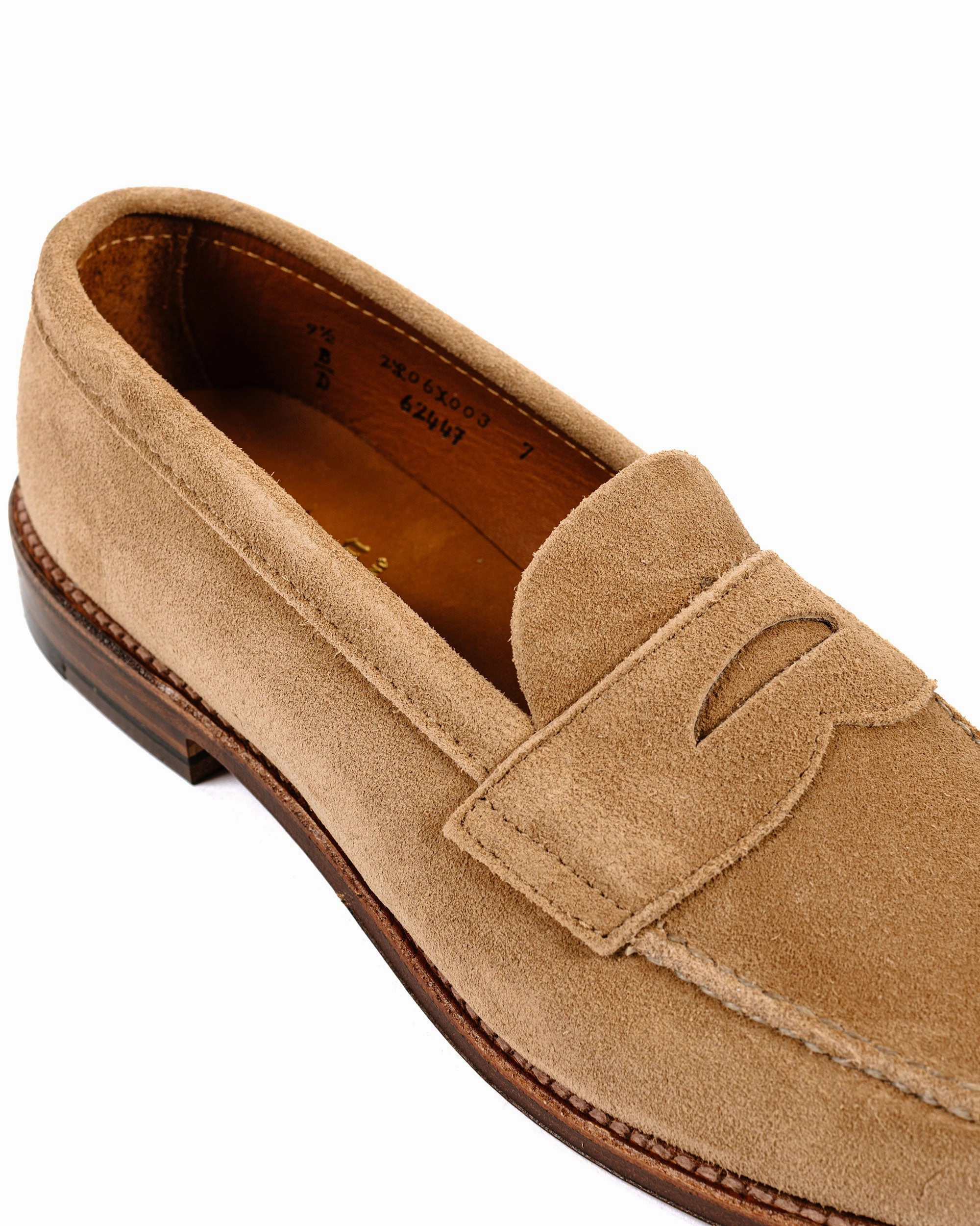 Alden Unlined Leisure Handsewn Tan Suede 6244F Move Bold Dry Fast