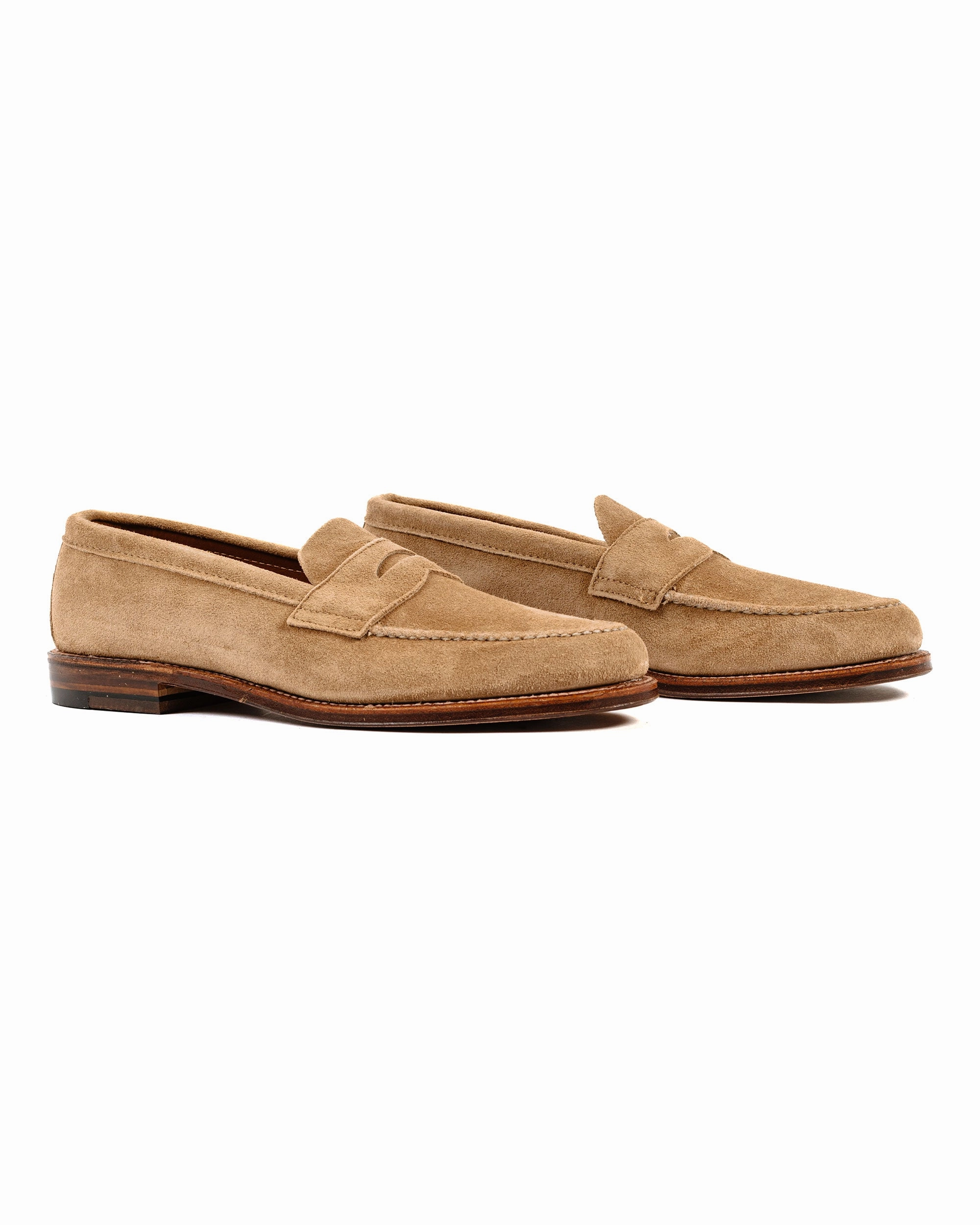 Soul Walk Wide Path Alden Unlined Leisure Handsewn Tan Suede 6244F