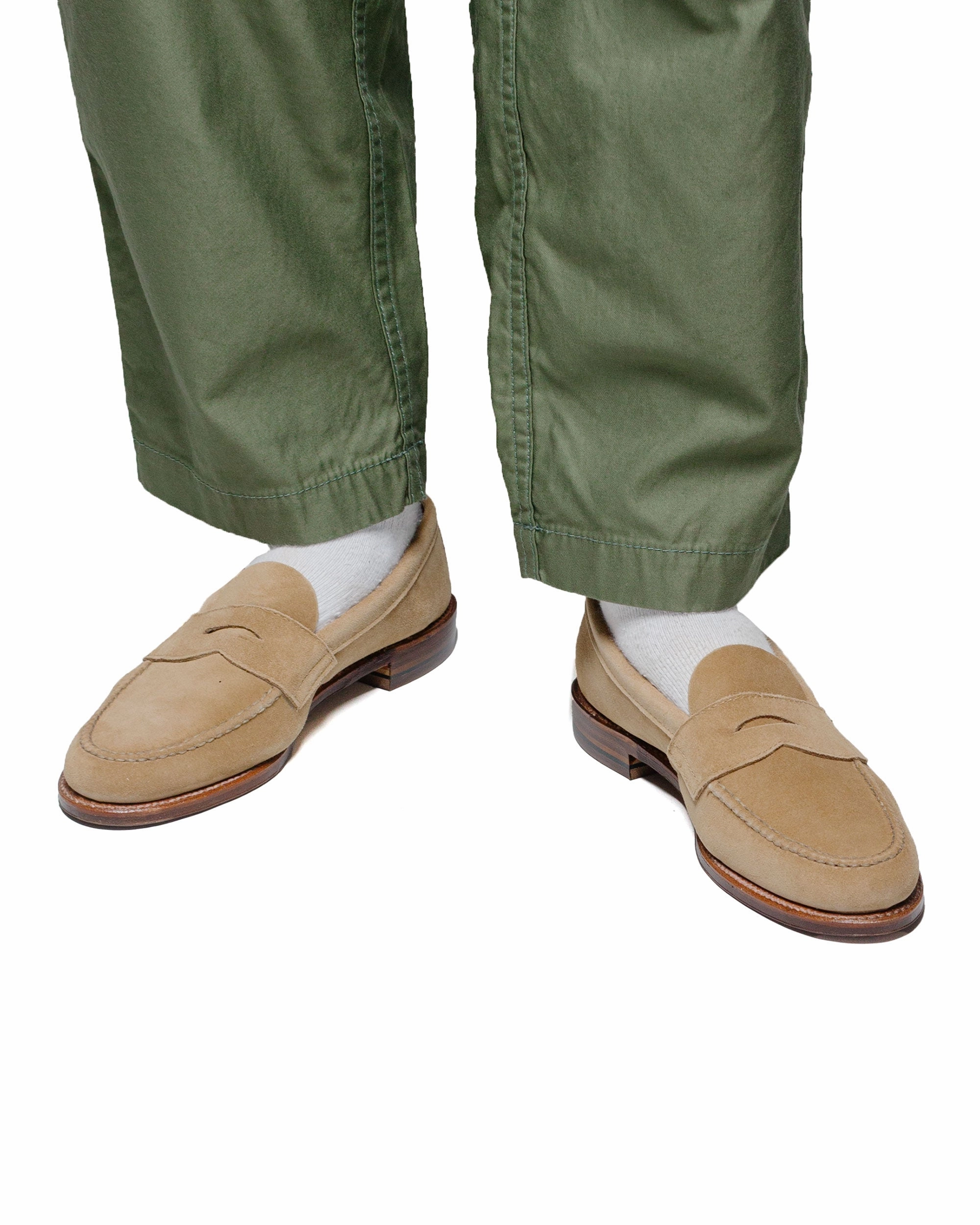 Breathable mesh Galaxy Tone Alden Unlined Leisure Handsewn Tan Suede 6244F