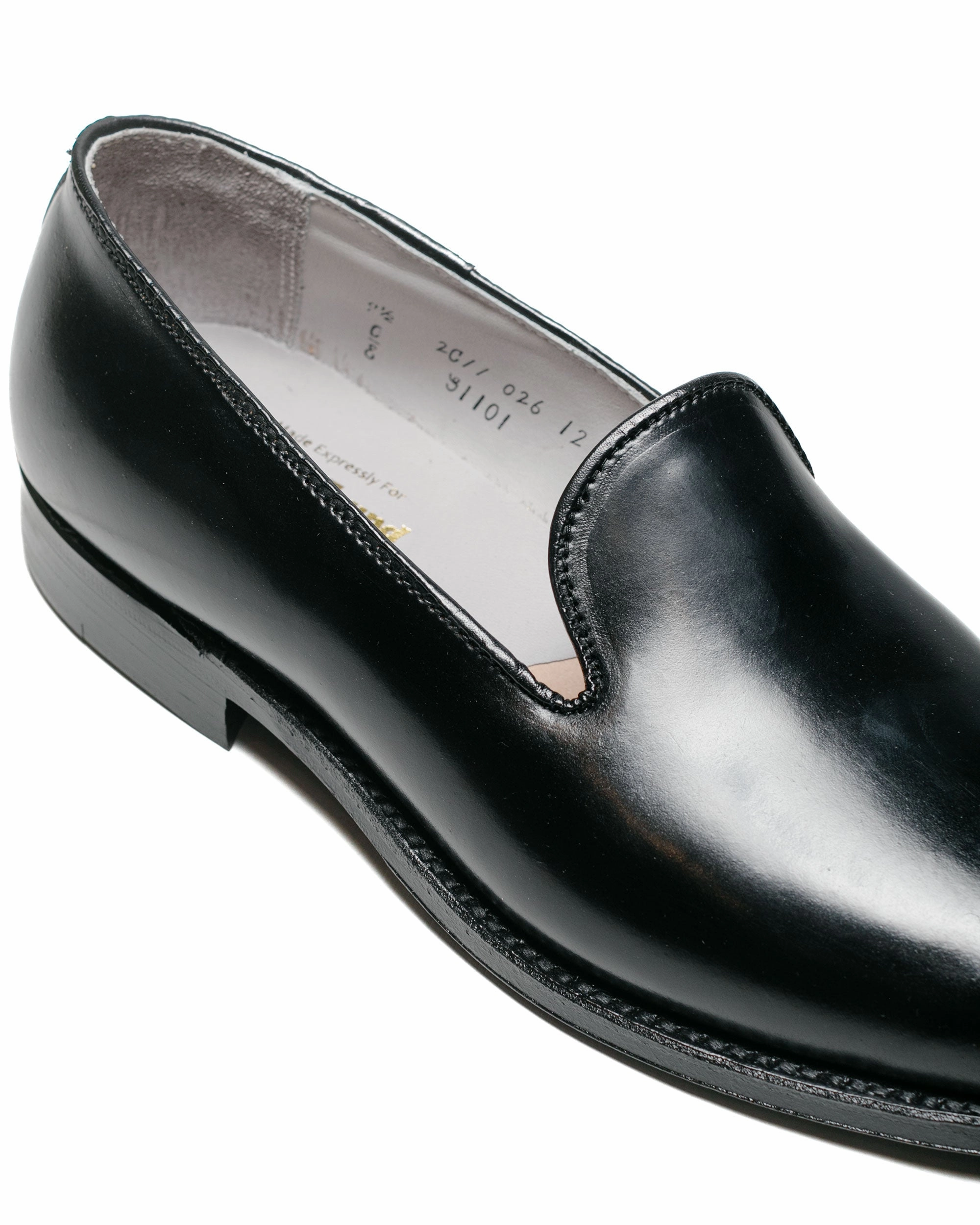 Alden Wholecut Loafer Black Cordovan G1101 shape fit