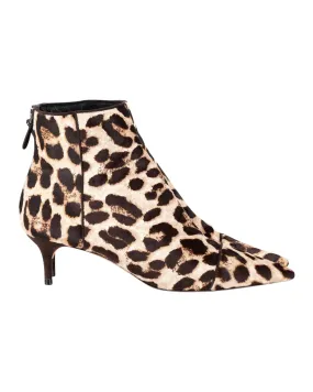Stable Support Rural Traveler Premium Material Alexandre Birman Kittie Ankle Boots in Animal Print Pony Hair
