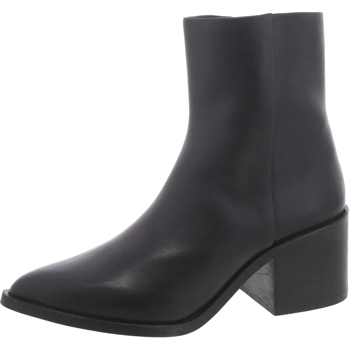Alia Womens Pointed Toe Block Heel Ankle Boots Eco Material Comfort Seeker Classic Fit