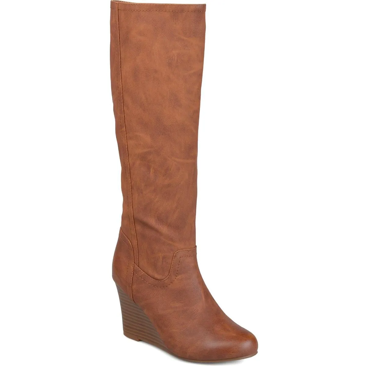 Langly Womens Heels Faux Leather Knee-High Boots No Pressure Urban Adventure