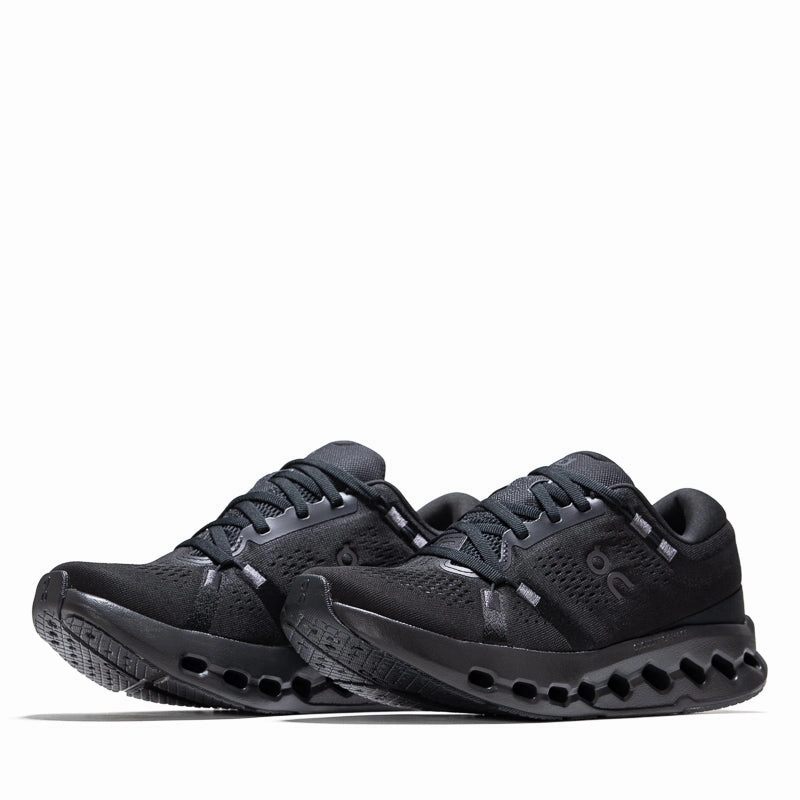 Women's On Cloudsurfer 2 - Black/Black Fast - takeoff