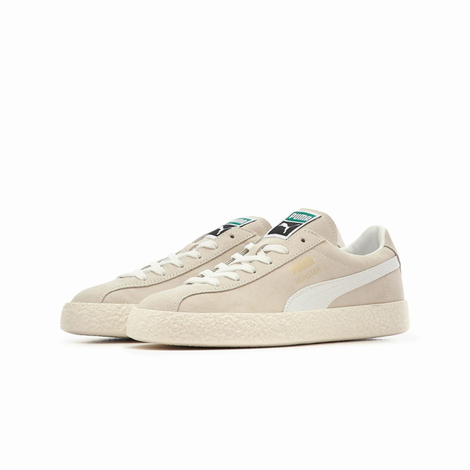Puma Muenster Classic (Puma White) Men's Shoes 383406-01 Sustainable Material Blend Compression Midsole