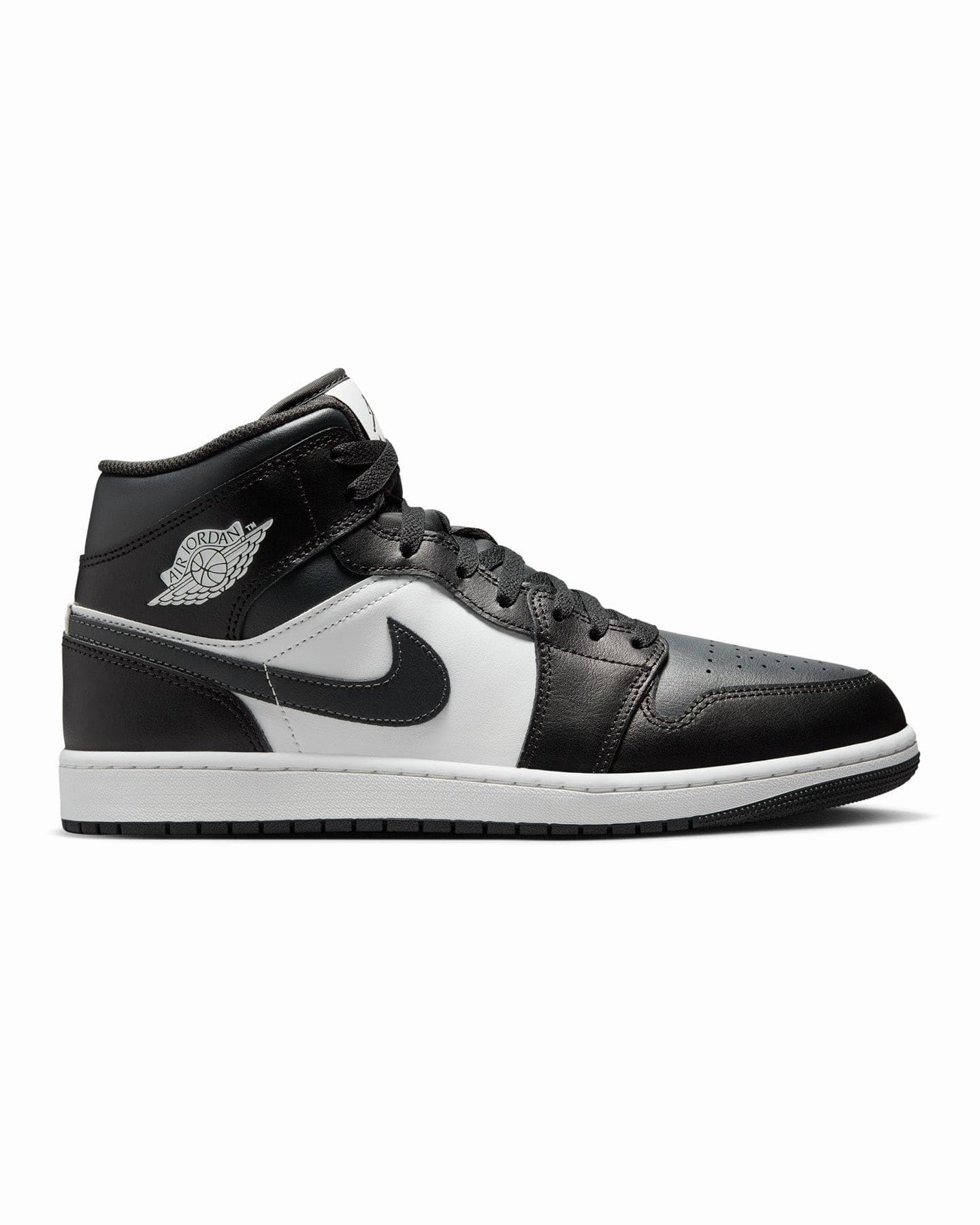 Reinforced heel Jordan 1 Mid - Black / Off Noir - Summit White