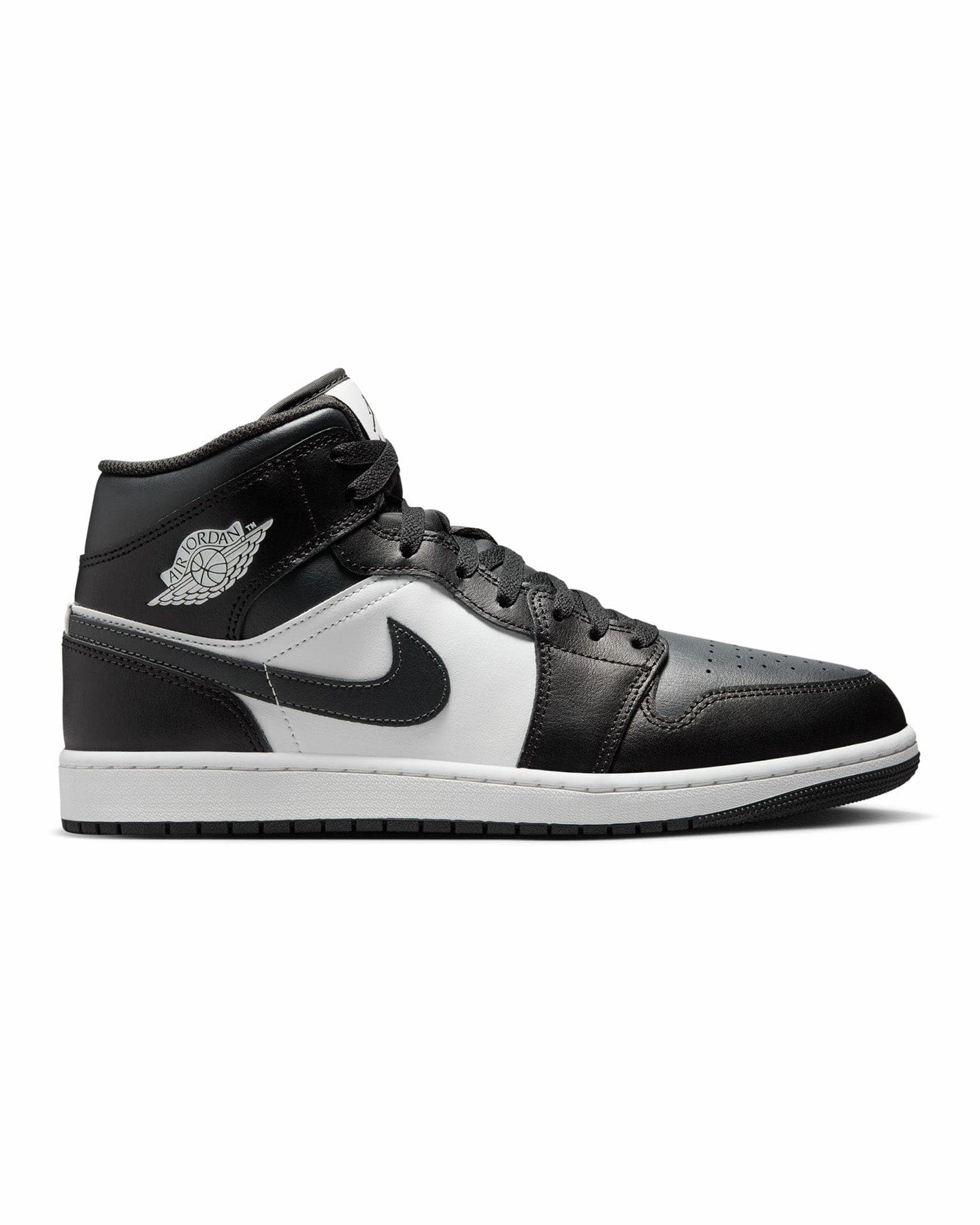 Jordan 1 Mid - Black / Off Noir - Summit White Stable Design Low Impact Cushioning