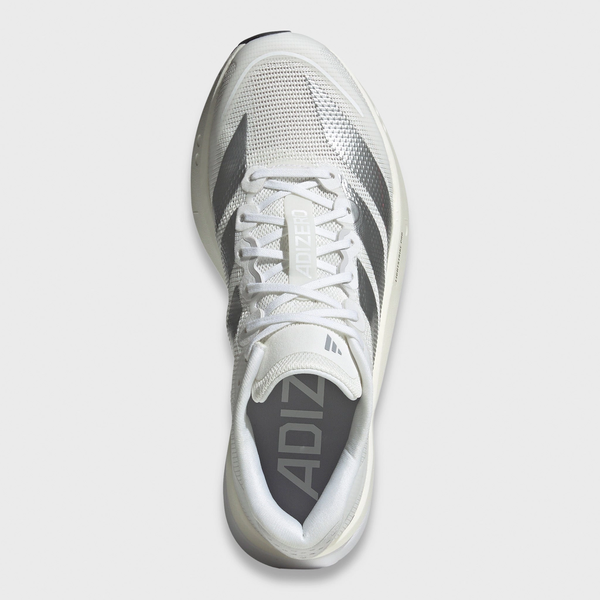 Synthetic adidas Women's Adizero Boston 13 White / Matte Silver - Dash Grey