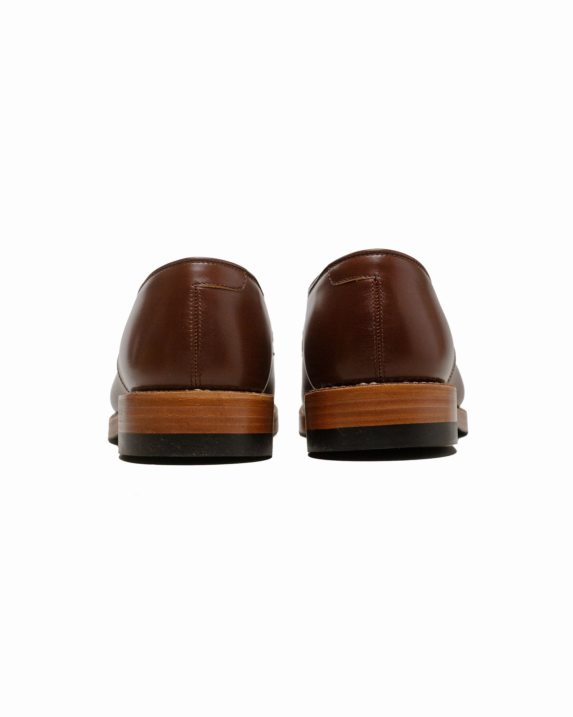Travel Light John Lofgren Bootmaker USN Low Quarter Shoes French Calfskin Russet Brown