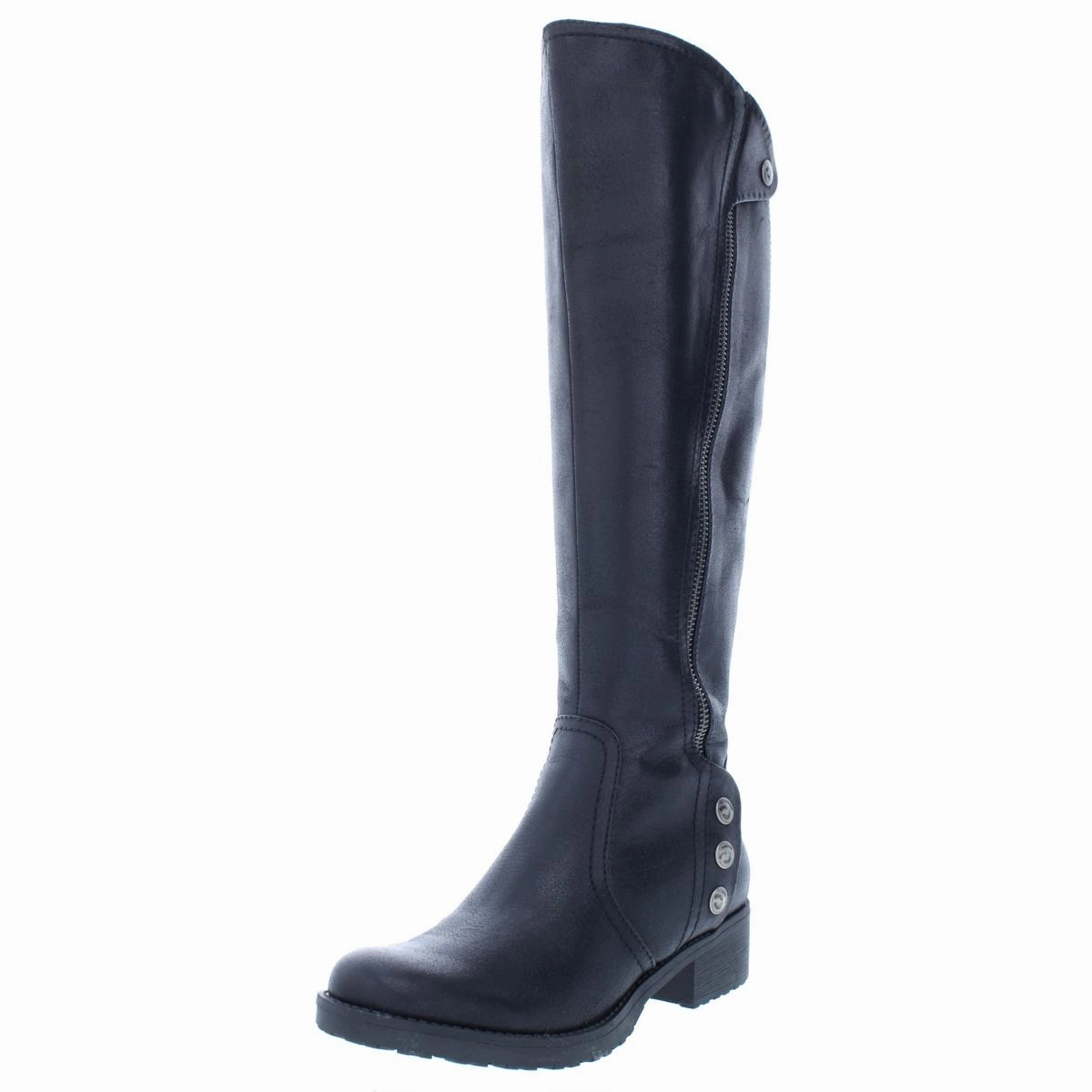 Oria Womens Padded Insole Knee-High Riding Boots buckle Breathable Material