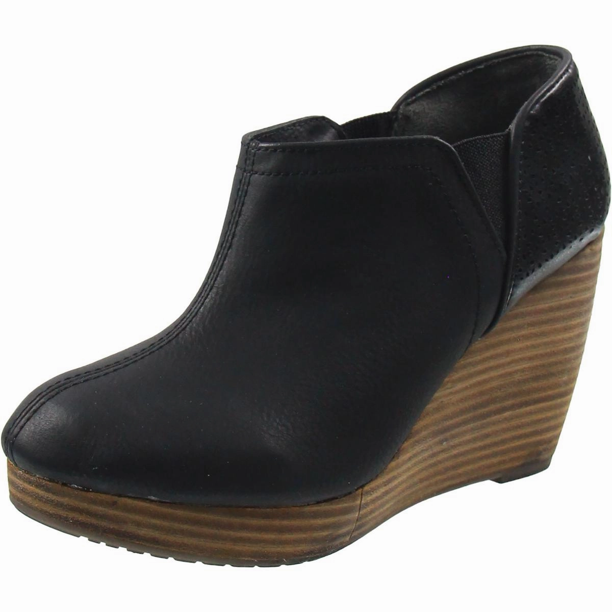 Quick Drying Mountain Climber Harlow Womens Faux Leather Wedge Shooties