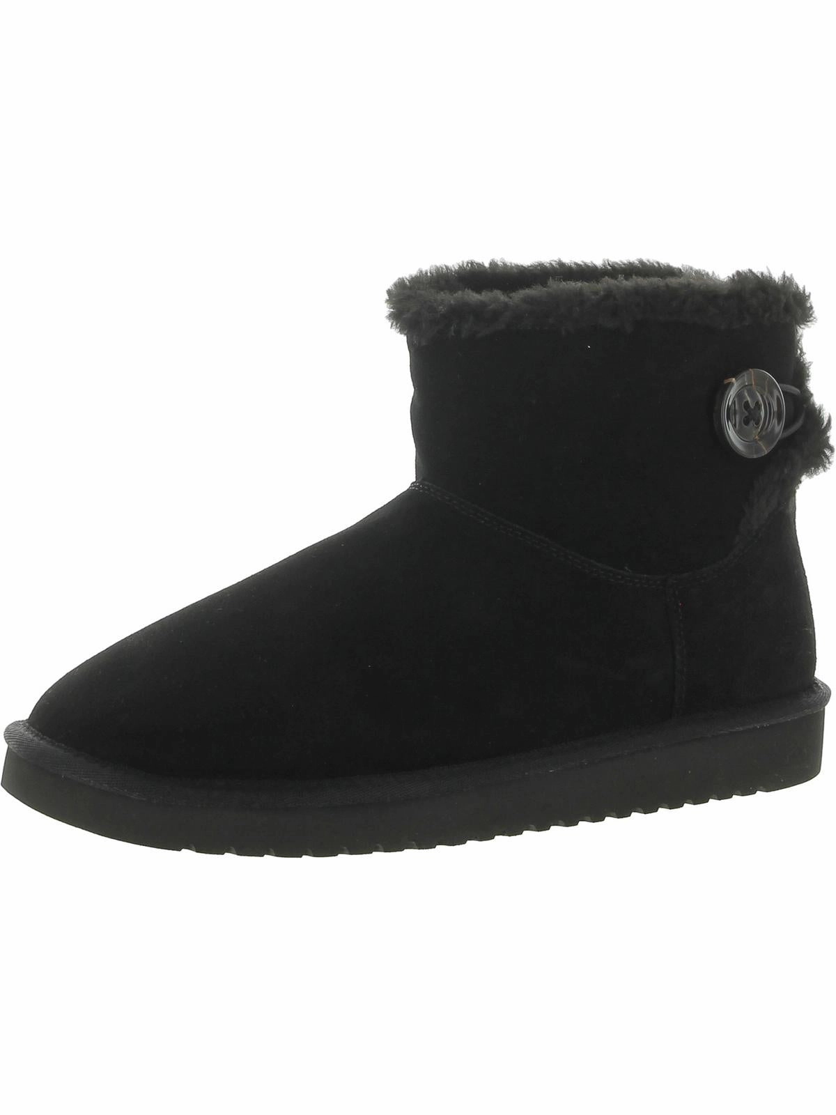 Nalie Mini Womens Suede Faux Fur Winter & Snow Boots Travel Easy Flexible structure