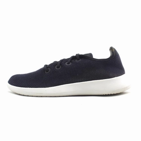 professional runners' shoes speed - optimized Allbirds Tree Runners - LIMITED EDITION: Dark Black (White Sole) EX