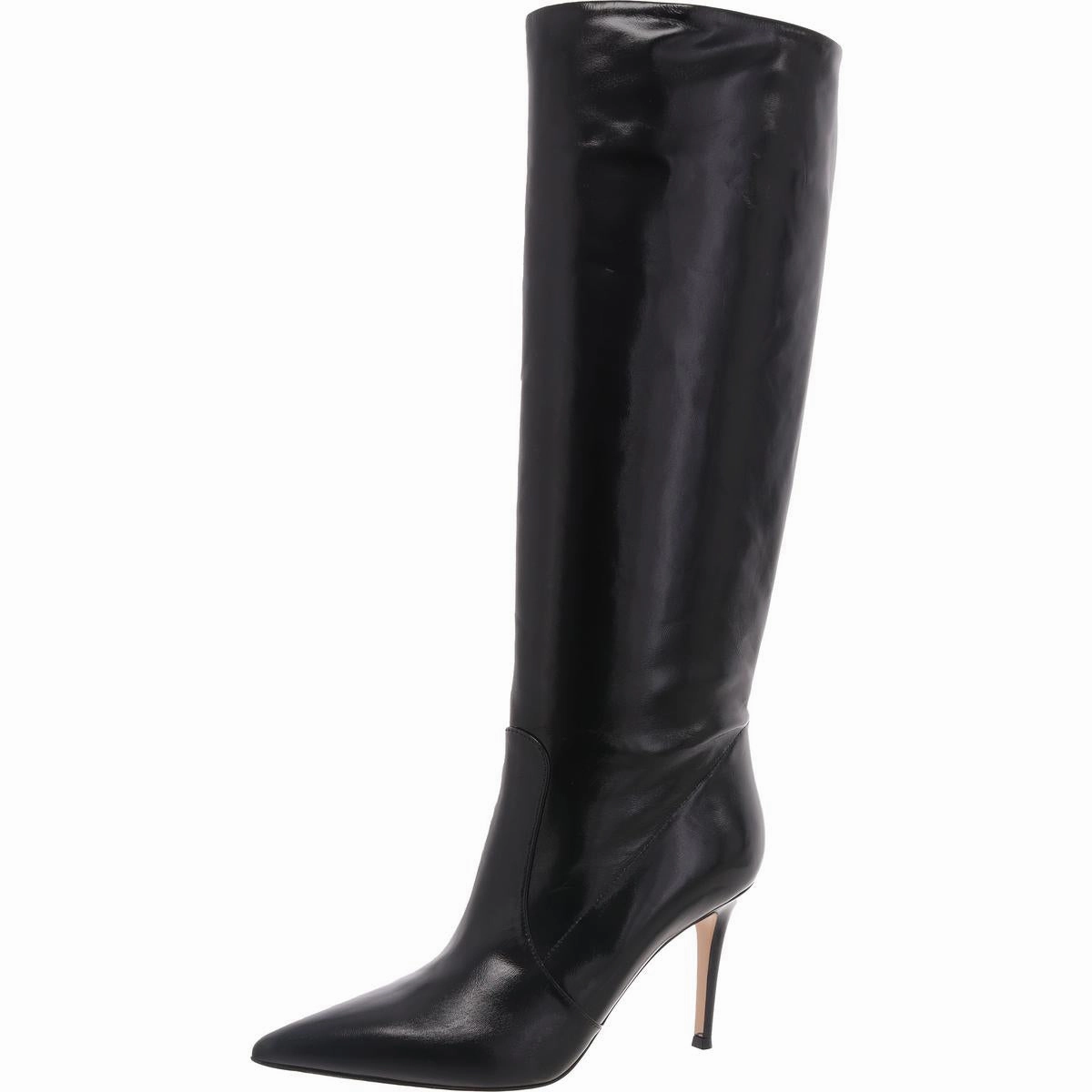 Hansen Womens Solid Patent Leather Knee-High Boots Nature Lover