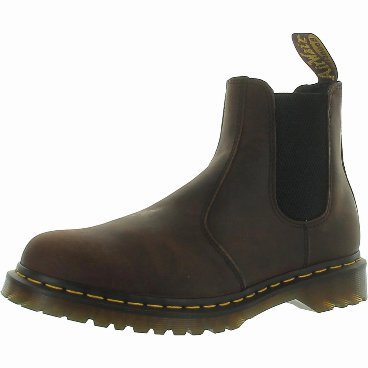 Bold Heel Gold Shine Ambassador Womens Leather Pull On Chelsea Boots