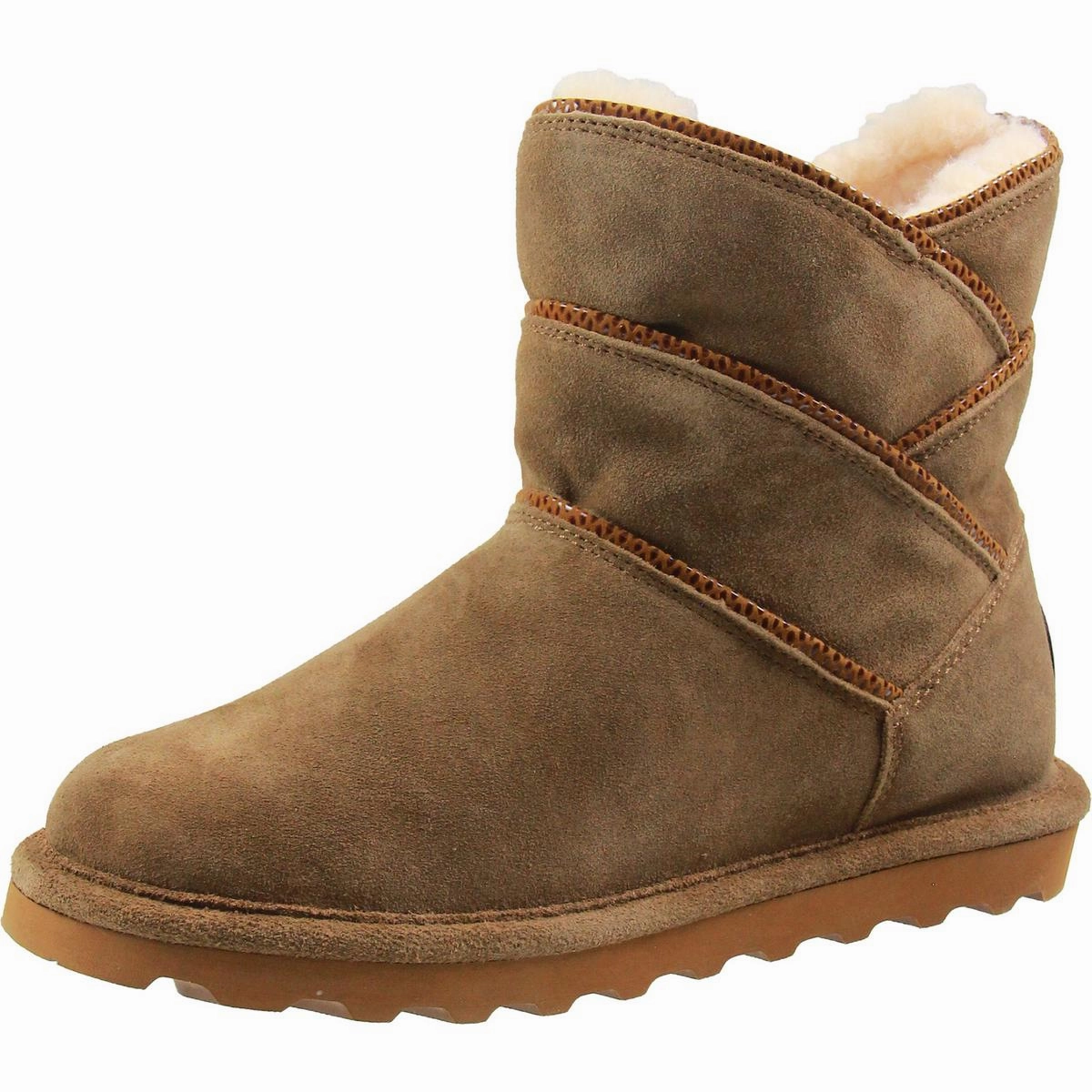 Angela Womens Suede Fur Lined Winter Boots waterproof